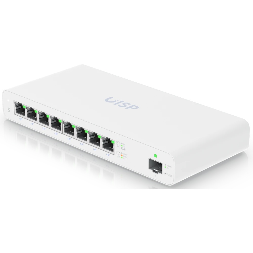 Коммутатор UISP Switch UISP-S PoE-коммутатор, 8х 1G RJ45, 1х SFP, раздача 110 Вт