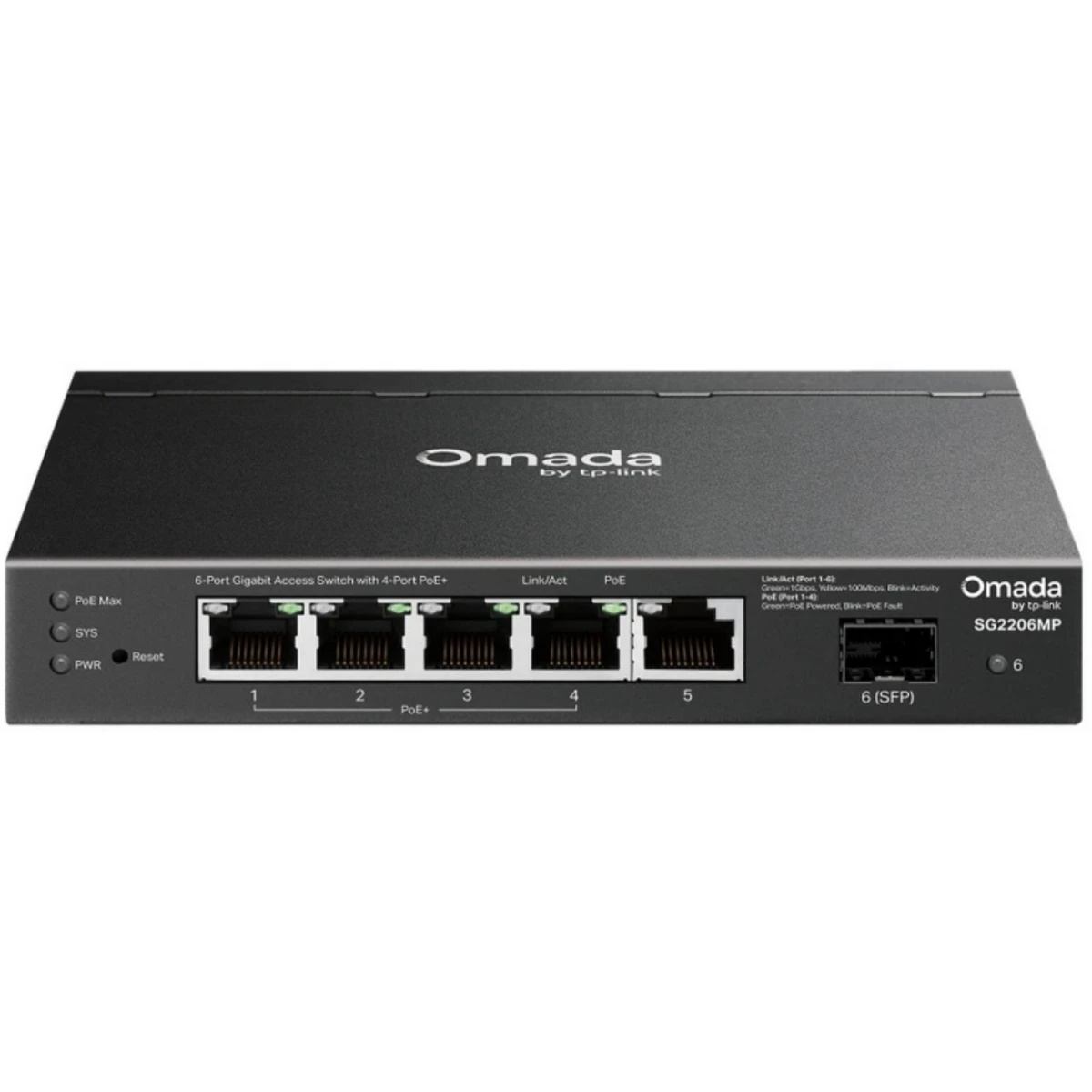 Коммутатор Omada Access 6-Port Gigabit Switch with 4-Port PoE+