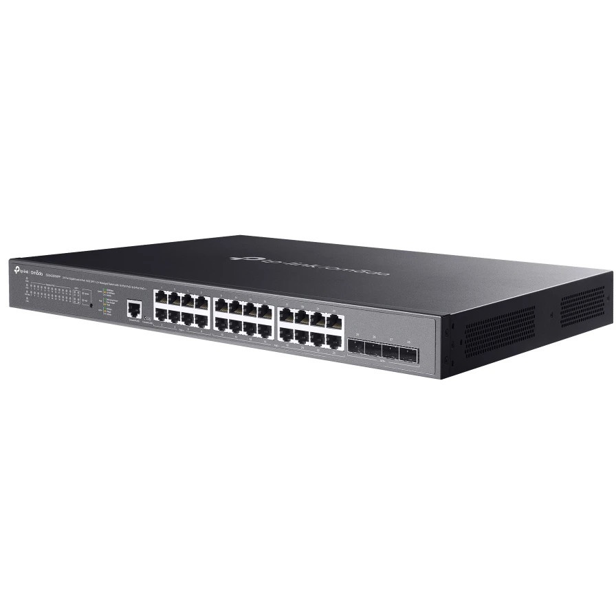 Коммутатор Omada 24-Port Gigabit and 4-Port 10GE SFP+ L2+ Managed Switch with 16-Port PoE+ & 8-Port