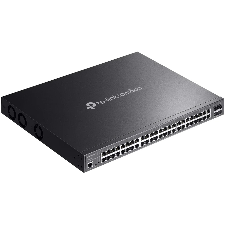 Коммутатор TP-Link SG3452XMPP, Omada 48-Port Gigabit and 4-Port 10GE SFP+ L2+ Managed Switch with 40