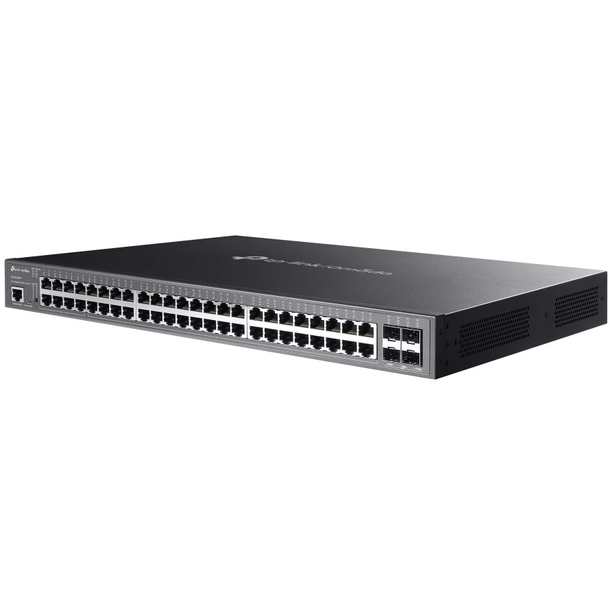 Коммутатор TP-Link SG3452XMPP, Omada 48-Port Gigabit and 4-Port 10GE SFP+ L2+ Managed Switch with 40