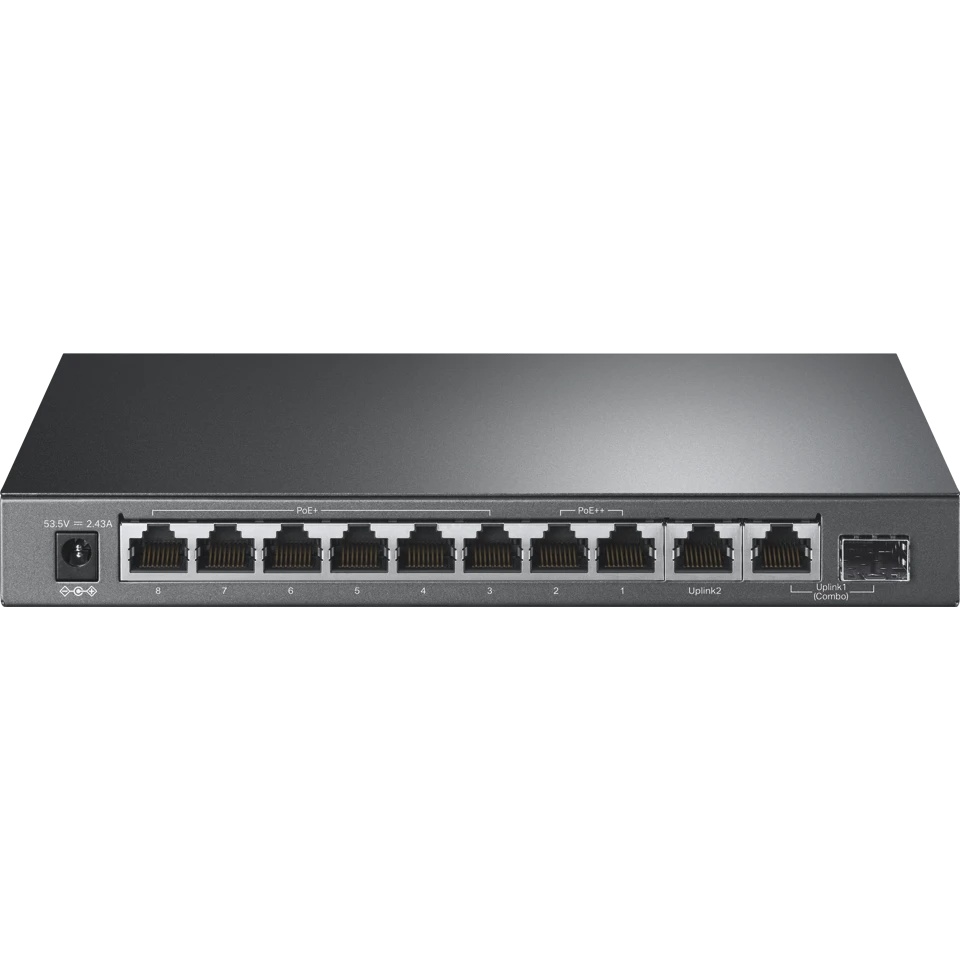 Сетевой коммутатор TP-LINK 1xSFP 1xRJ45 Количество портов PoE+ 6 123 Вт TL-SG1210PP