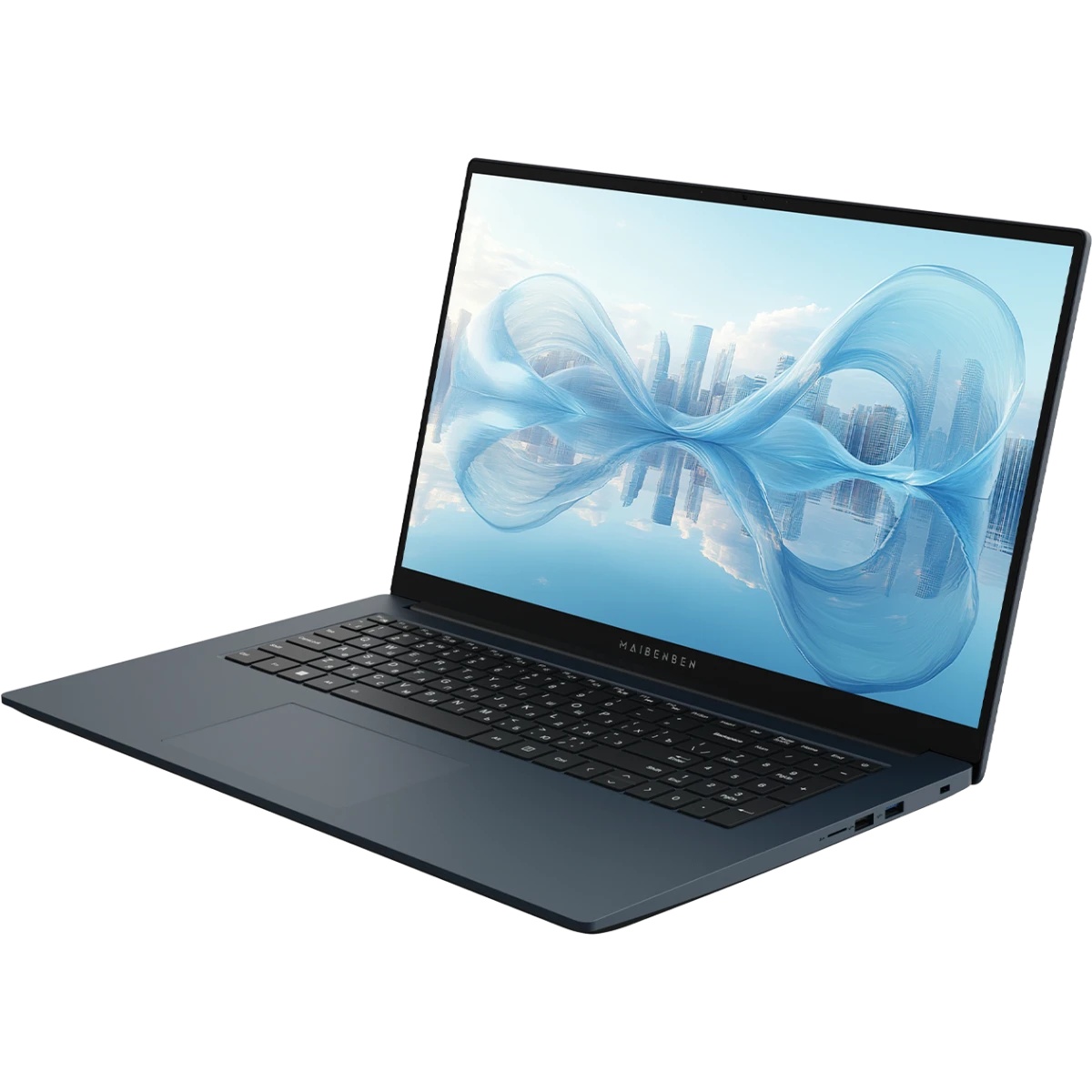 Ноутбук Maibenben M17A-R343UM 17.3" FHD IPS, AMD R3-4300U, 8Gb, 512Gb SSD, Linux, синий (мышка + ков