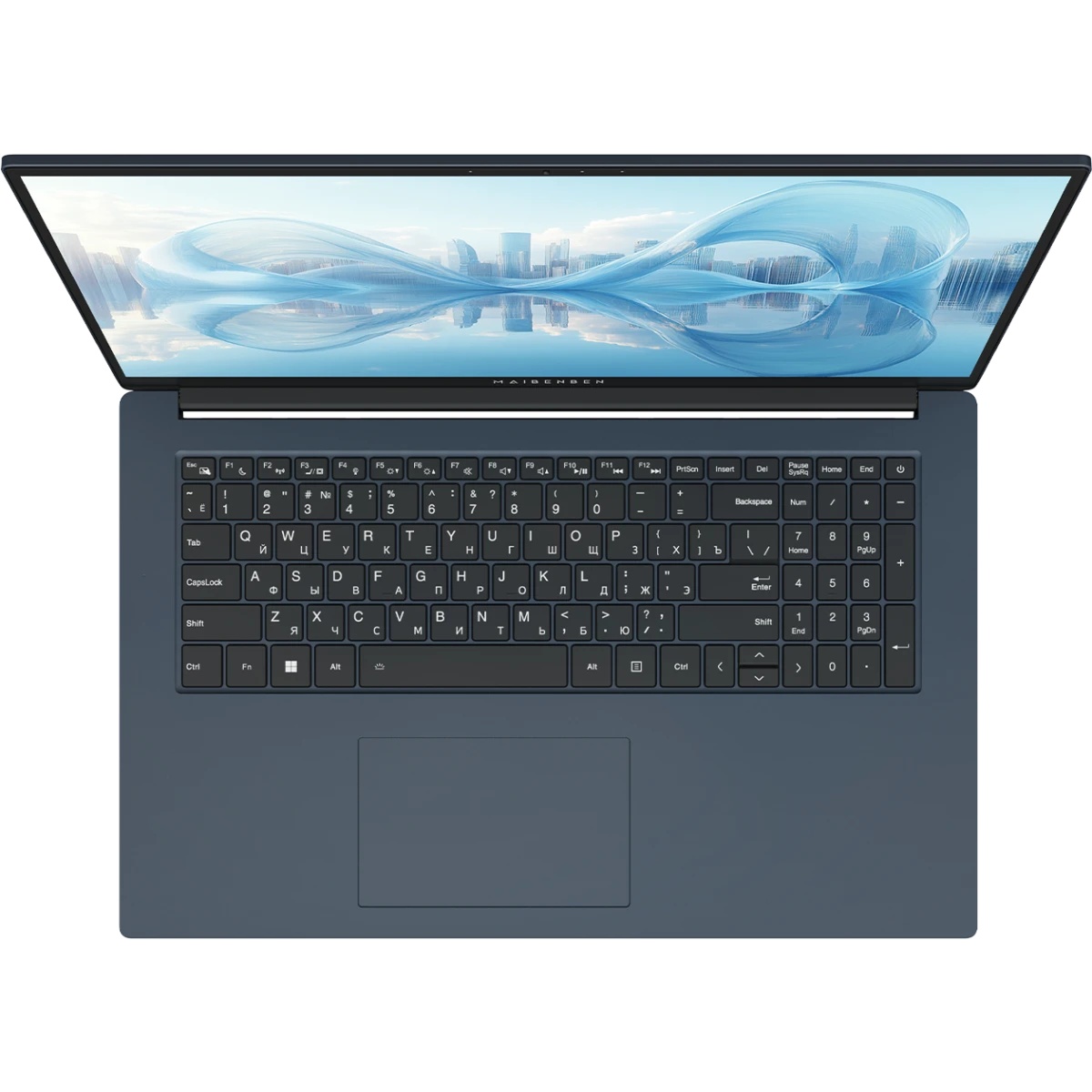 Ноутбук Maibenben M17A-R343UM 17.3" FHD IPS, AMD R3-4300U, 8Gb, 512Gb SSD, Linux, синий (мышка + ков