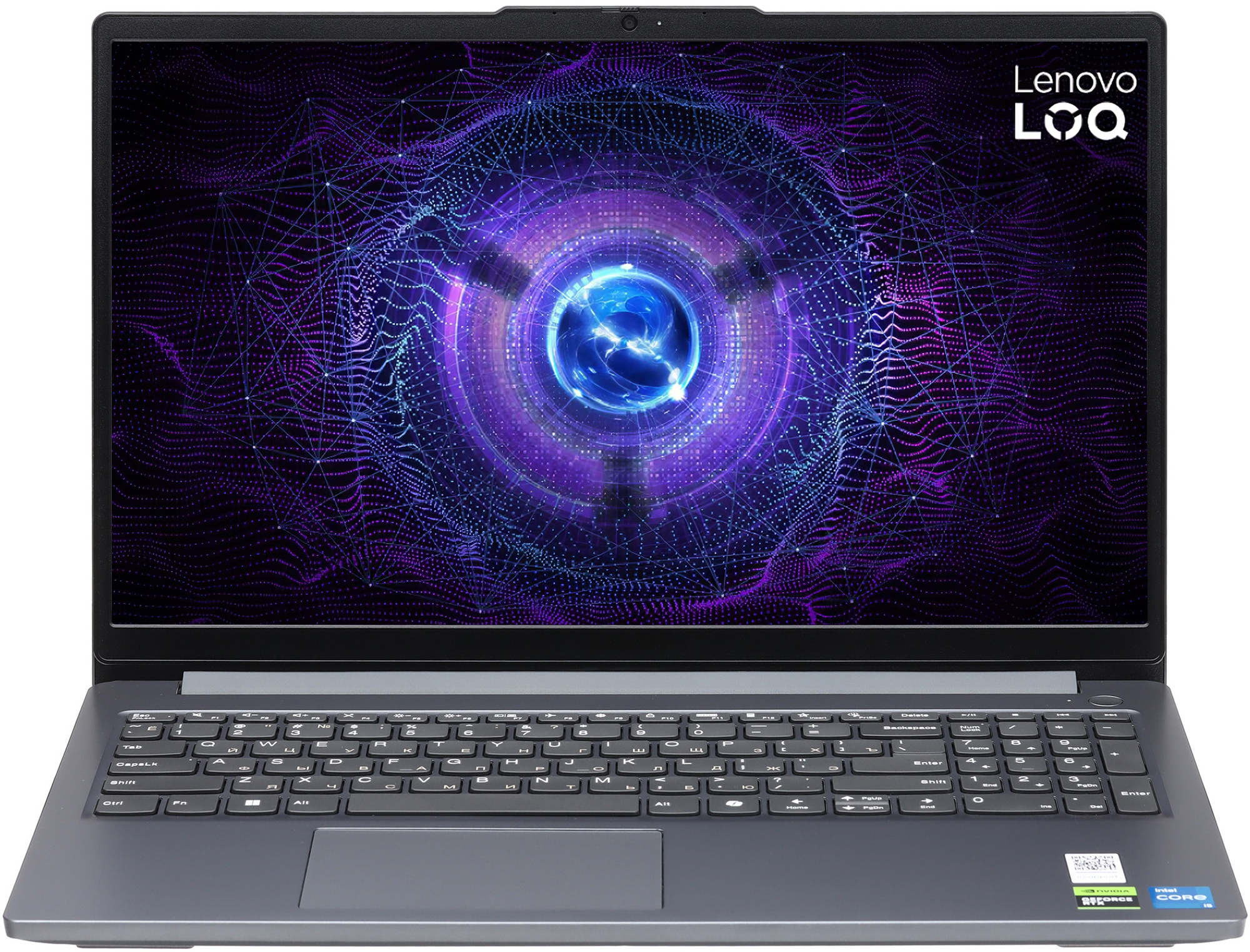 Ноутбук Lenovo LOQ 15IAX9E серый 83LK005GUE Core i5 12450HX 16Gb SSD512Gb NVIDIA GeForce RTX 2050 4G