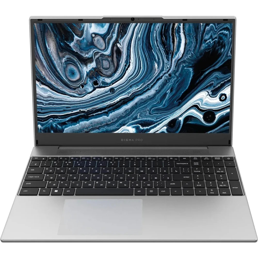 Ноутбук Digma Pro Breve серебристый DN15R5-ADXW09 Ryzen 5 7430U 16Gb SSD512Gb AMD Radeon 15.6" IPS F
