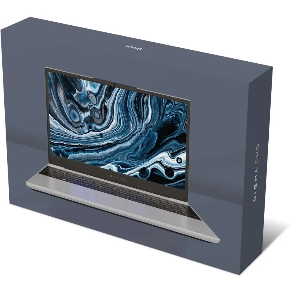 Ноутбук Digma Pro Breve серебристый DN15R5-ADXW09 Ryzen 5 7430U 16Gb SSD512Gb AMD Radeon 15.6" IPS F
