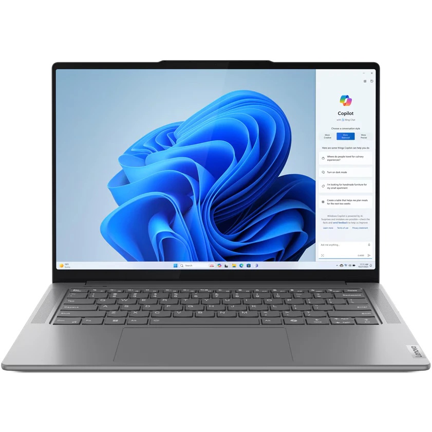 Ноутбук Lenovo Yoga Pro 7 14AHP9 14.5"(3072x1920 IPS)/AMD Ryzen 7 8845HS(3.8Ghz)/16384Mb/1024SSDGb/n
