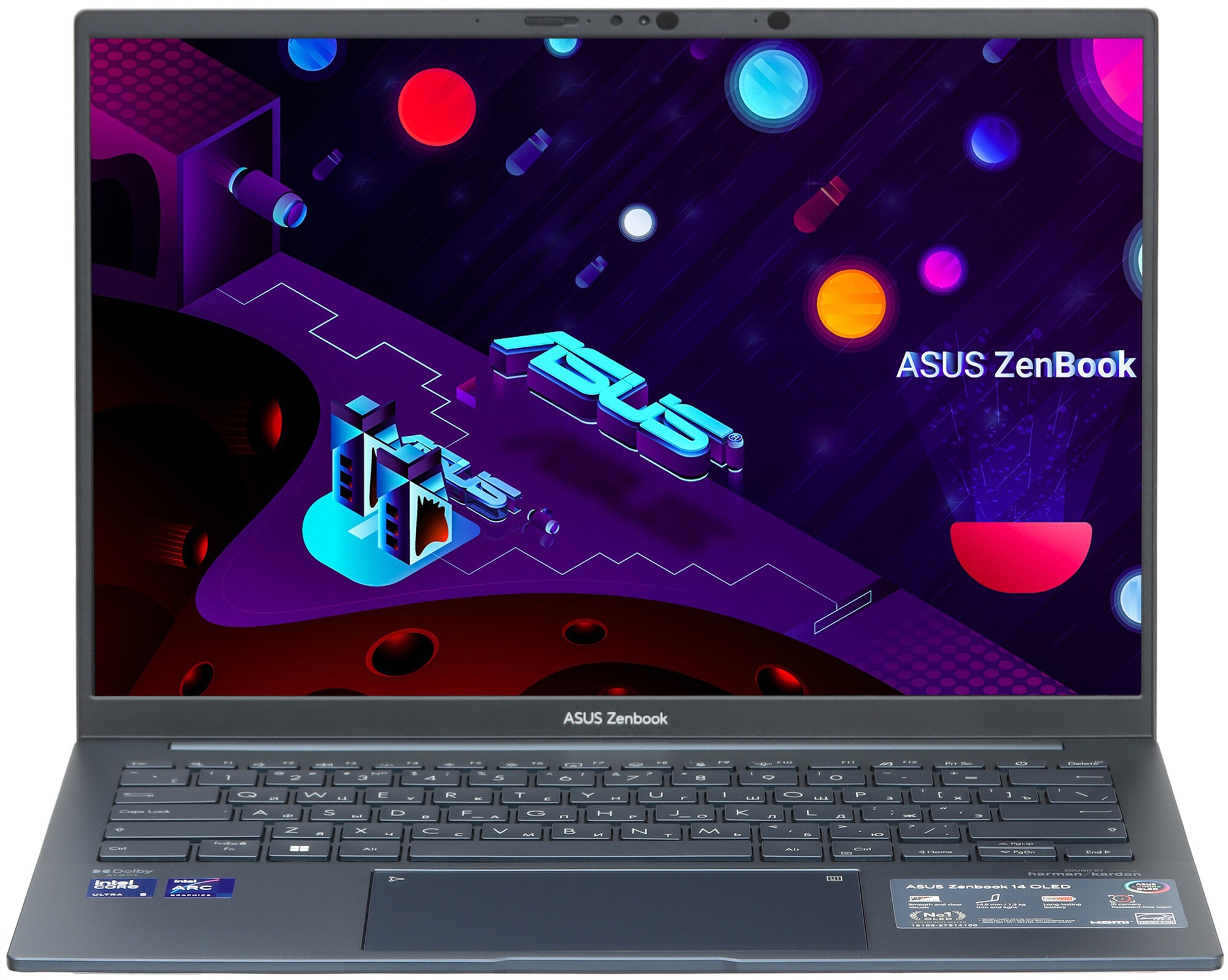 Ноутбук ASUS Zenbook 14 OLED UX3405MA-QD687 Intel Core Ultra 5 125H 3600MHz/14"/1920x1200/16GB/512GB