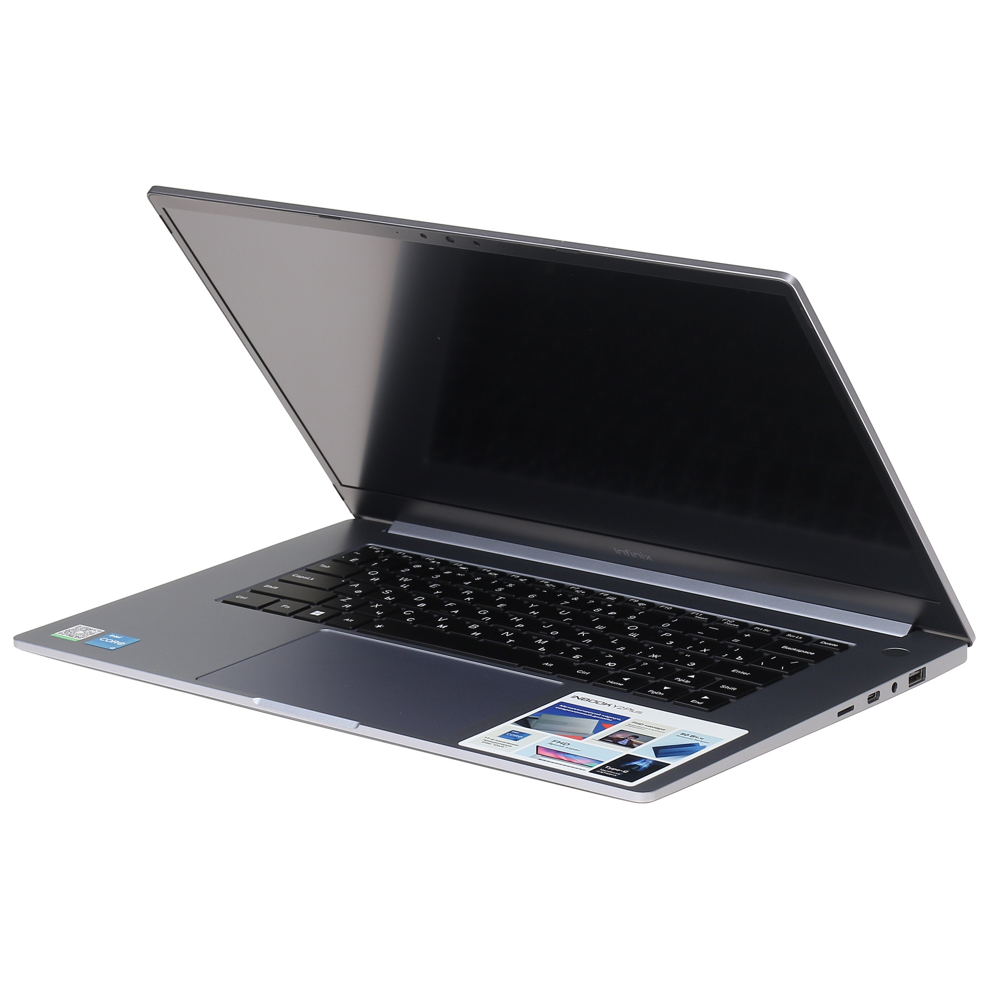 Ноутбук Infinix Inbook Y2 Plus XL29 15,6" FHD IPS/Core-i3 i3 1115G4 8G/256G Grey/DOS/алюминий