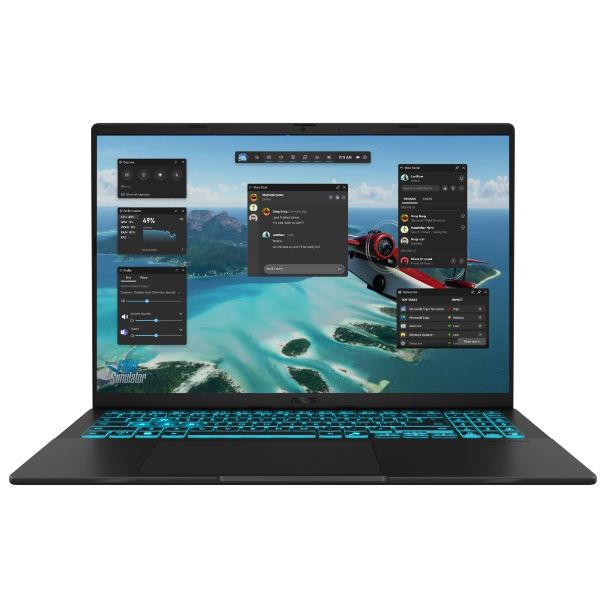 Ноутбук Asus VivoBook 16 V3607VH-RP046 Core 5 210H 16Gb SSD1Tb NVIDIA GeForce RTX5050 8Gb 16" IPS WU