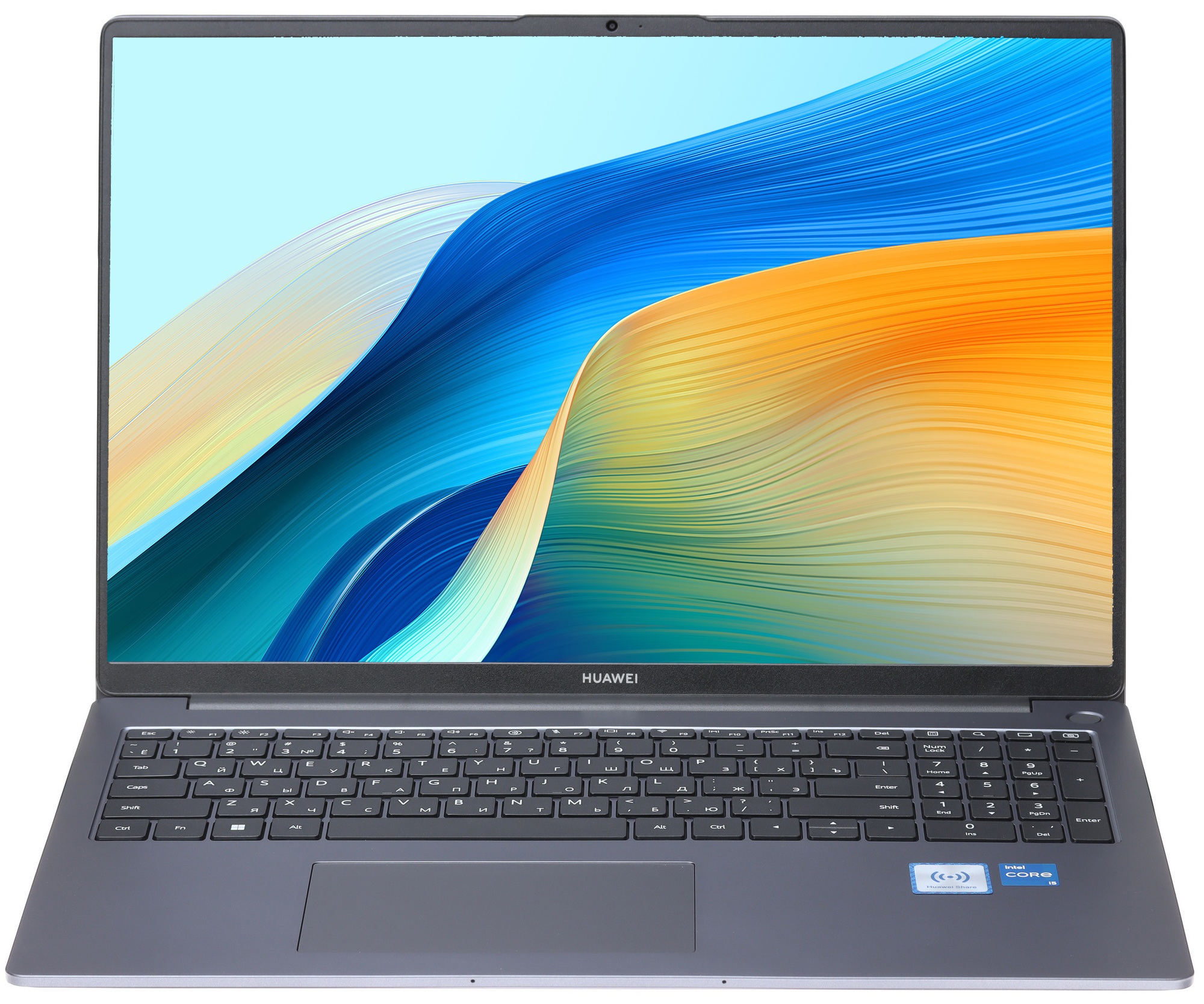 Ноутбук Huawei MateBook D16 MCLF-X 16" IPS FHD серый (Core i5 12450H/16Gb/512Gb SSD/VGA int/noOS)