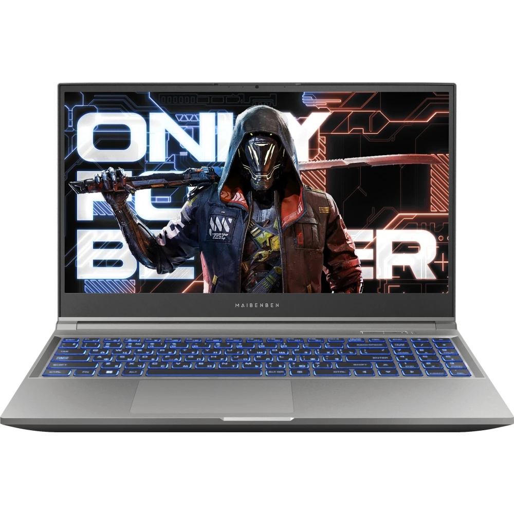 Ноутбук Maibenben X15A-R77435 серый X15A-R77435FFSLGRE0 15.6" FHD IPS, AMD R7-7435H, 16Gb, 512Gb SSD