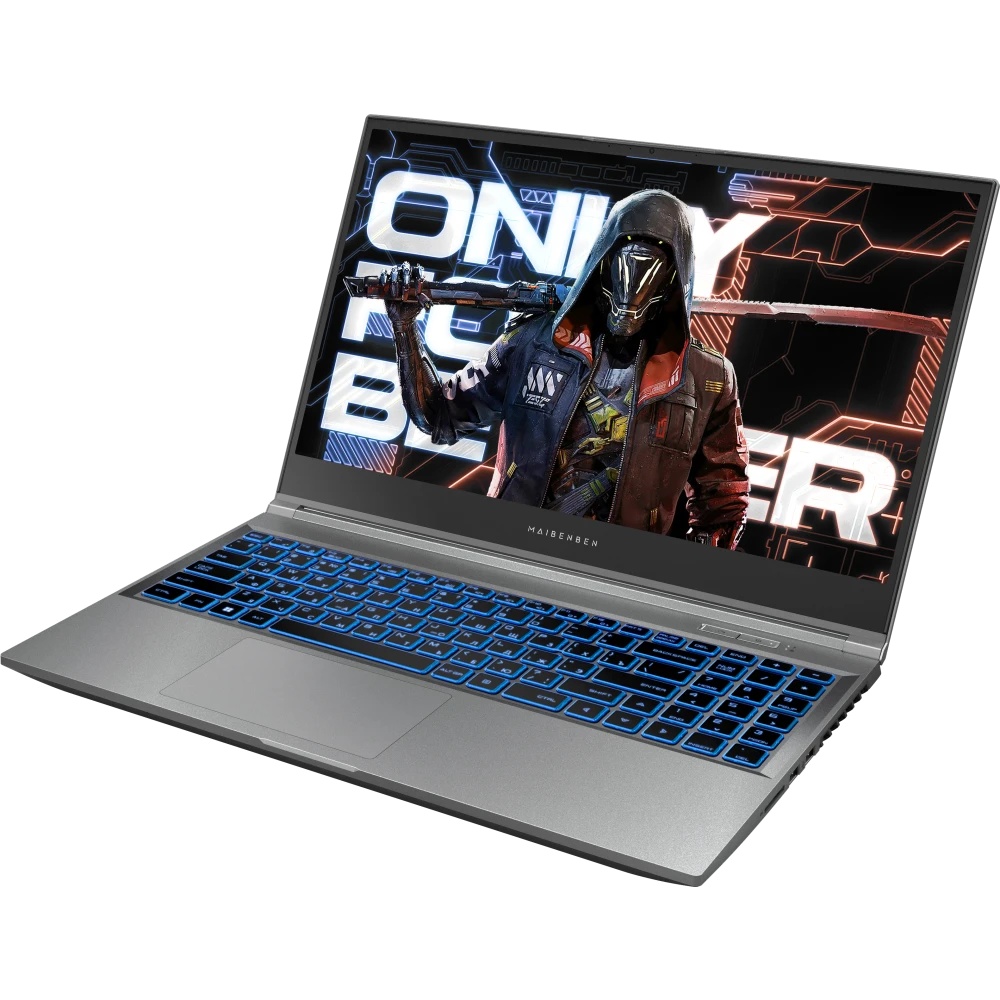 Ноутбук Maibenben X15A-R77435 серый X15A-R77435FFSLGRE0 15.6" FHD IPS, AMD R7-7435H, 16Gb, 512Gb SSD