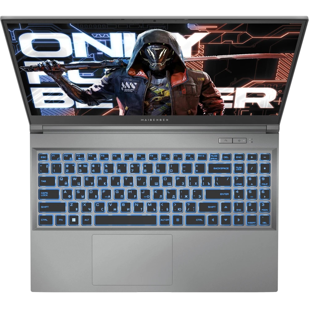 Ноутбук Maibenben X15A-R77435 серый X15A-R77435FFSLGRE0 15.6" FHD IPS, AMD R7-7435H, 16Gb, 512Gb SSD