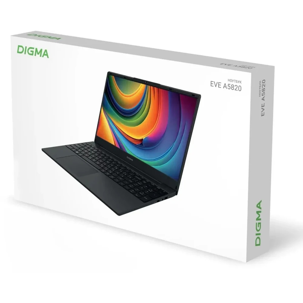 Ноутбук Digma EVE A5820 Ryzen 3 3200U 8Gb SSD256Gb AMD Radeon 15.6" IPS FHD (1920x1080) Windows 11 P
