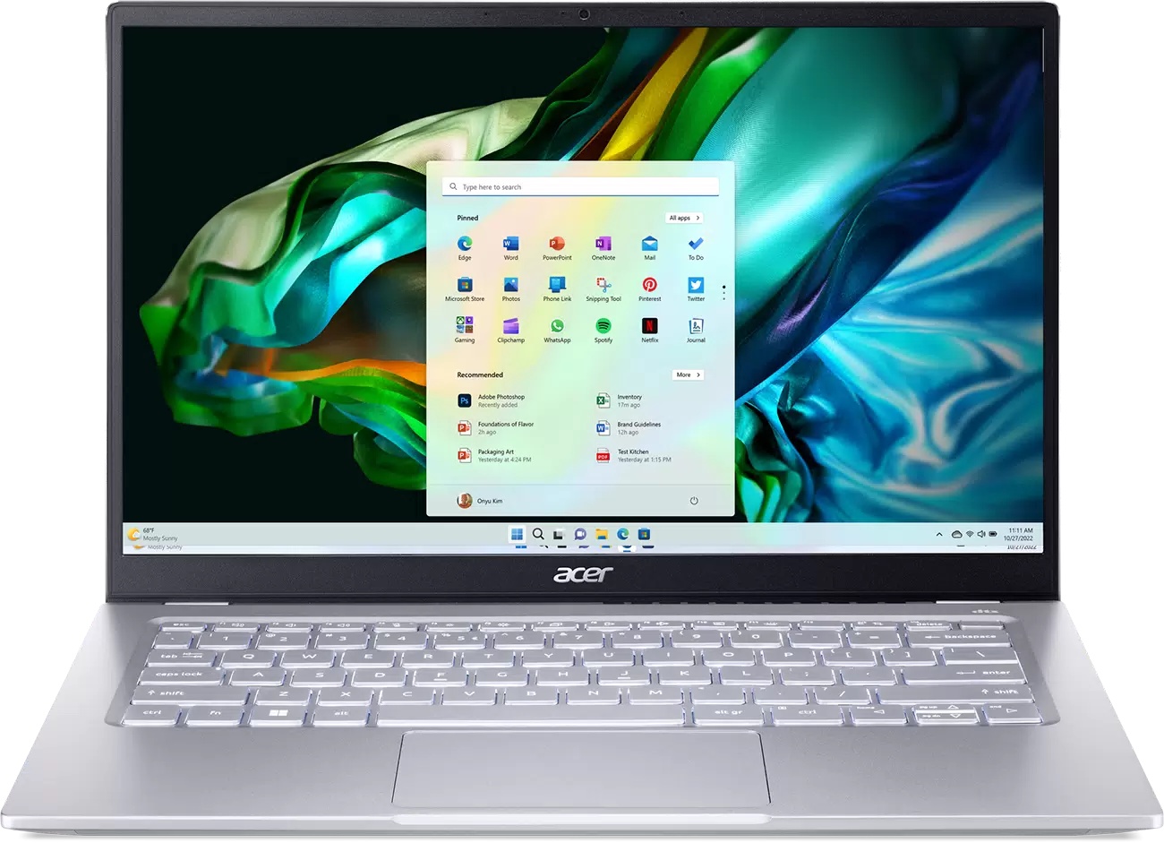 Ноутбук Acer Swift Go 14 SFG14-41-R2U2 Ryzen 5 7530U 16Gb SSD512Gb AMD Radeon 14" IPS FHD (1920x1080