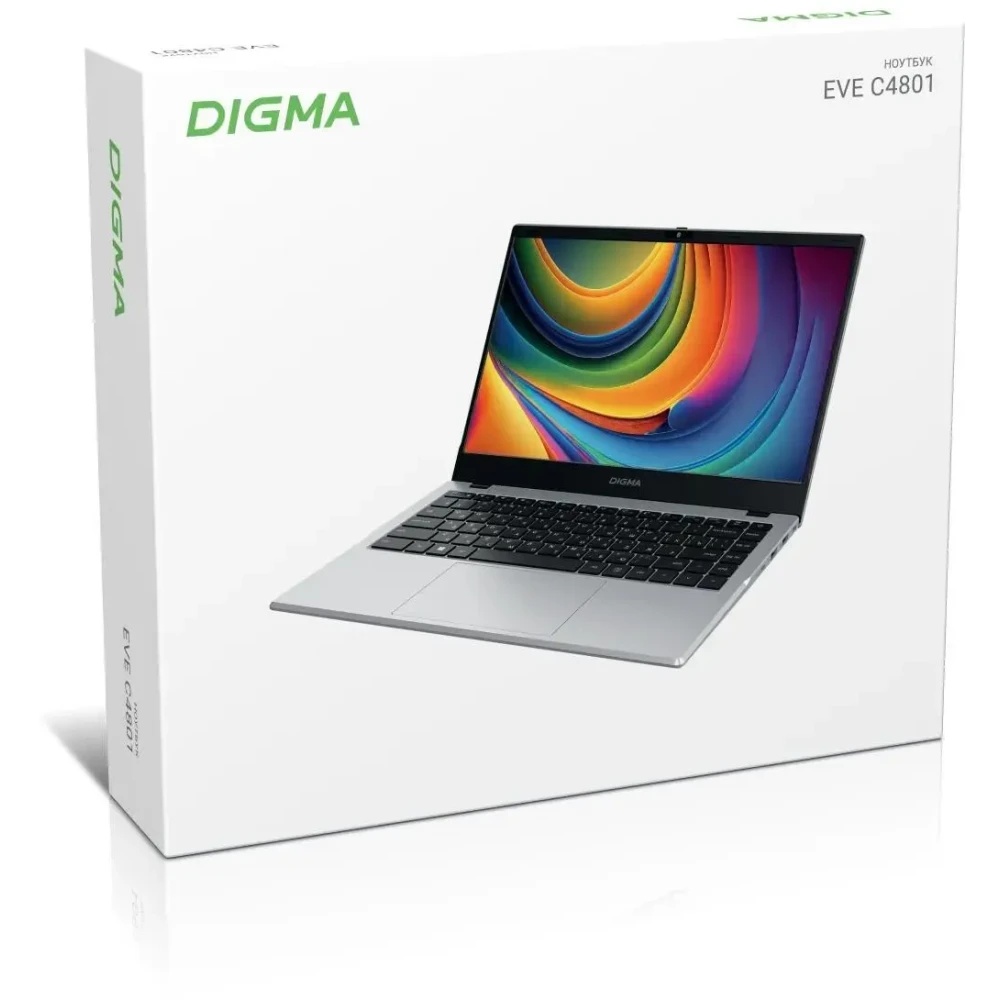 Ноутбук Digma EVE C4801 N100 8Gb SSD256Gb Intel UHD Graphics 14" IPS FHD (1920x1080) Windows 11 Prof