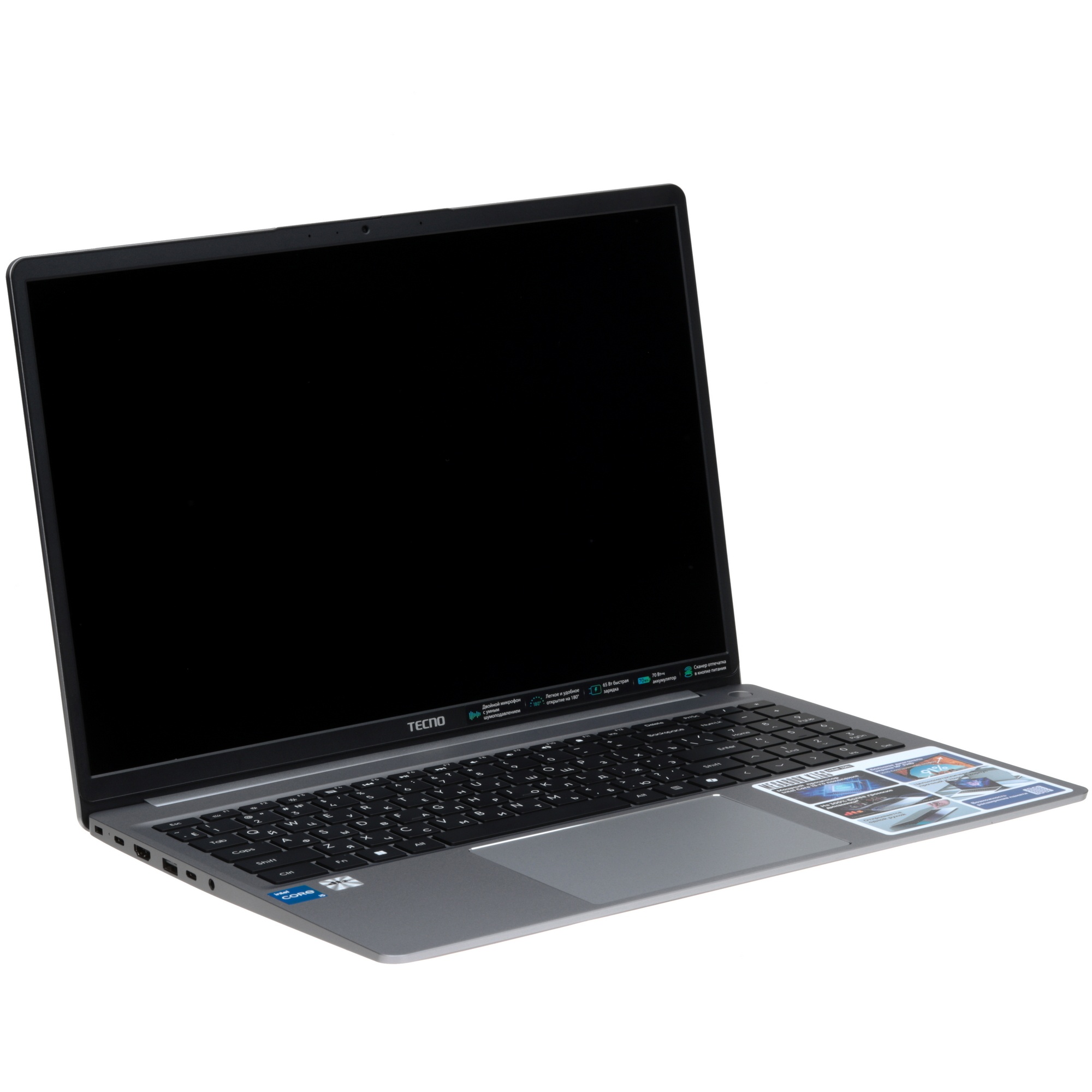 Ноутбук Tecno MegaBook K16SAA серый Core i5 13420H 16Gb SSD1Tb Intel UHD Graphics 16" IPS WUXGA (192