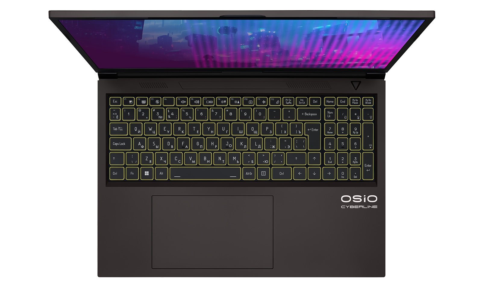 Ноутбук Osio CyberLine C160i-004 коричневый Core i7 12650H 16Gb SSD512Gb NVIDIA GeForce RTX4060 8Gb