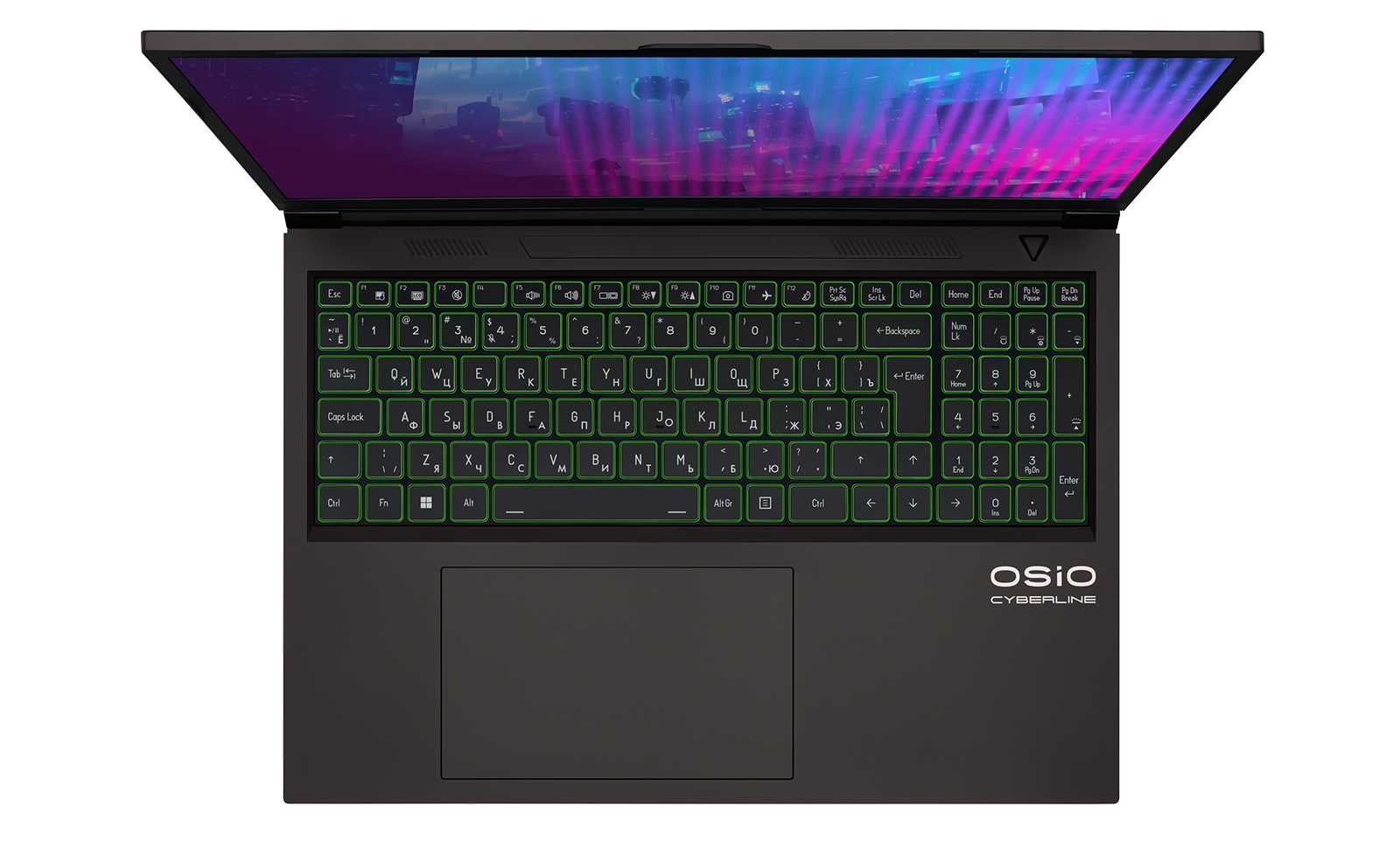 Ноутбук Osio CyberLine C160i-004 коричневый Core i7 12650H 16Gb SSD512Gb NVIDIA GeForce RTX4060 8Gb