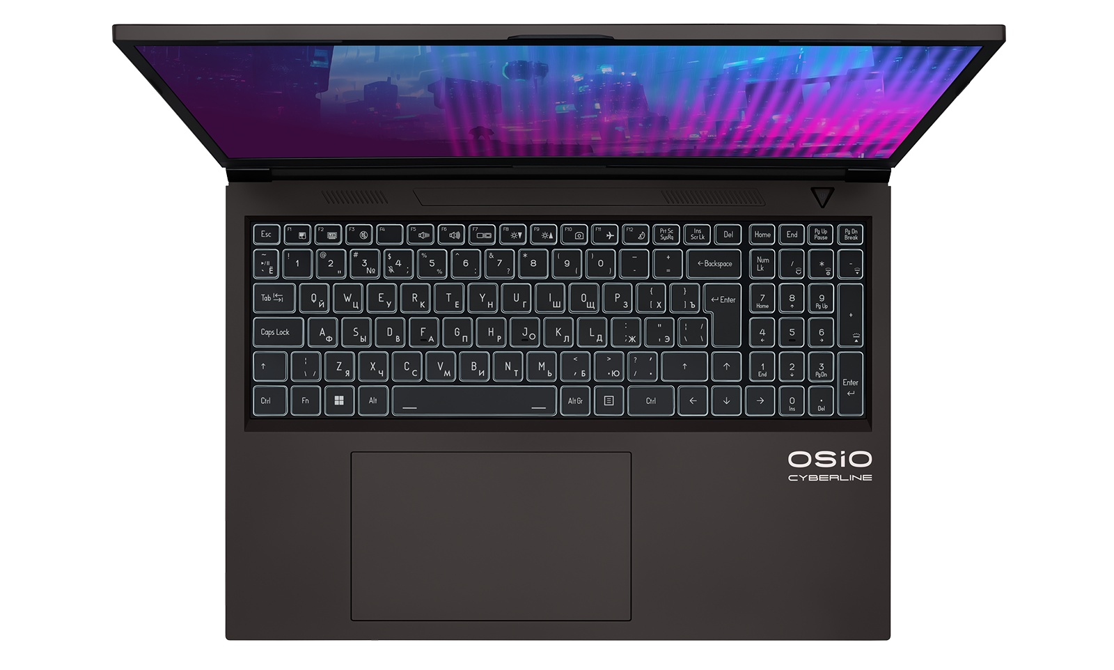 Ноутбук Osio CyberLine C160i-004 коричневый Core i7 12650H 16Gb SSD512Gb NVIDIA GeForce RTX4060 8Gb