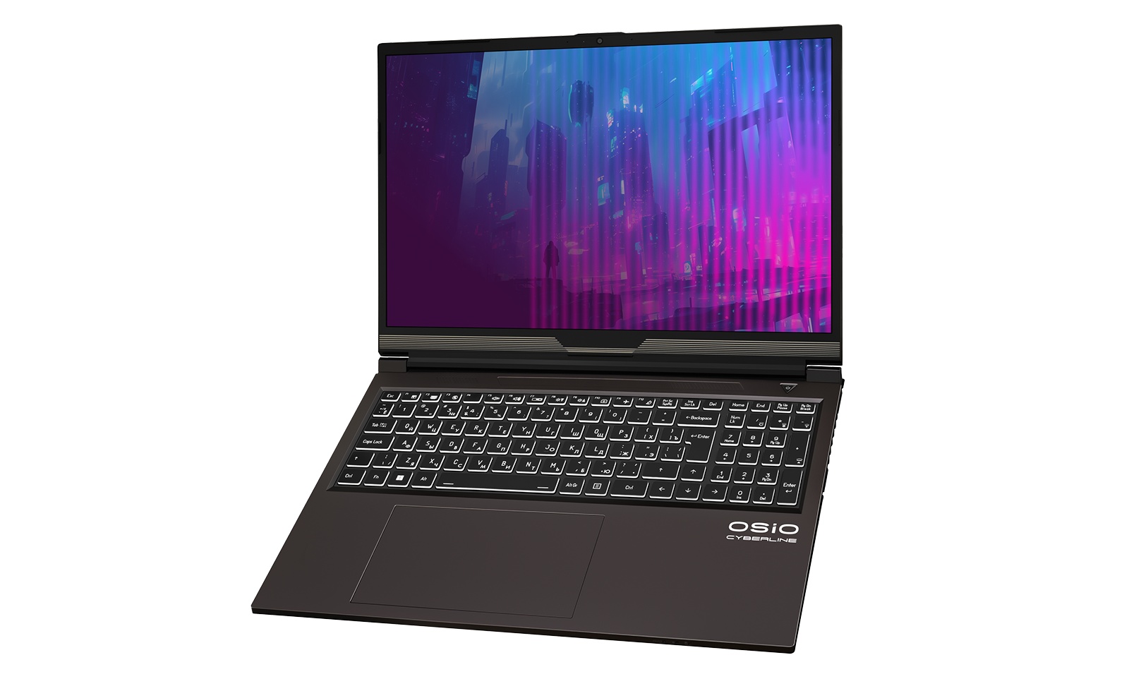 Ноутбук Osio CyberLine C160i-004 коричневый Core i7 12650H 16Gb SSD512Gb NVIDIA GeForce RTX4060 8Gb