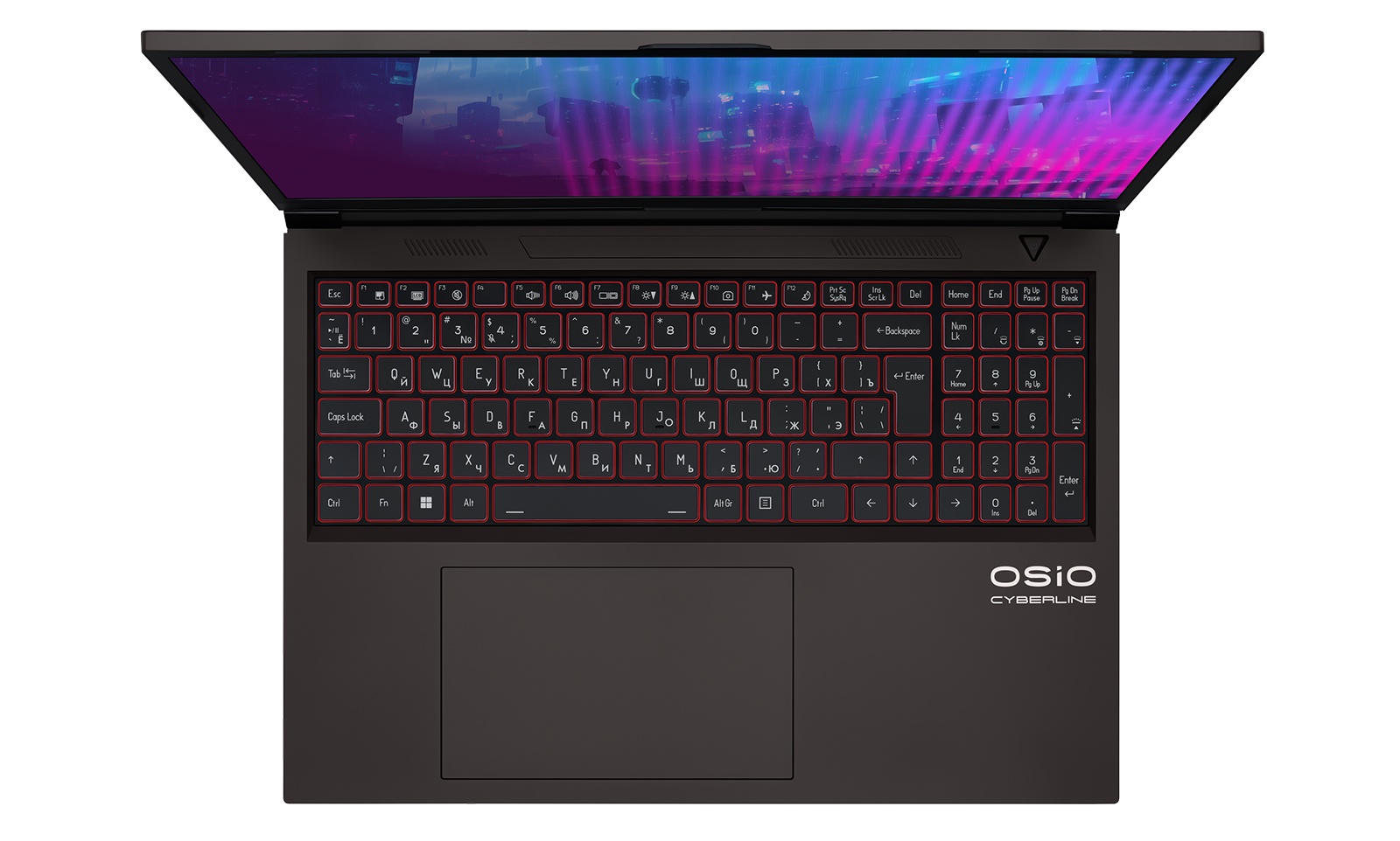 Ноутбук Osio CyberLine C160i-004 коричневый Core i7 12650H 16Gb SSD512Gb NVIDIA GeForce RTX4060 8Gb