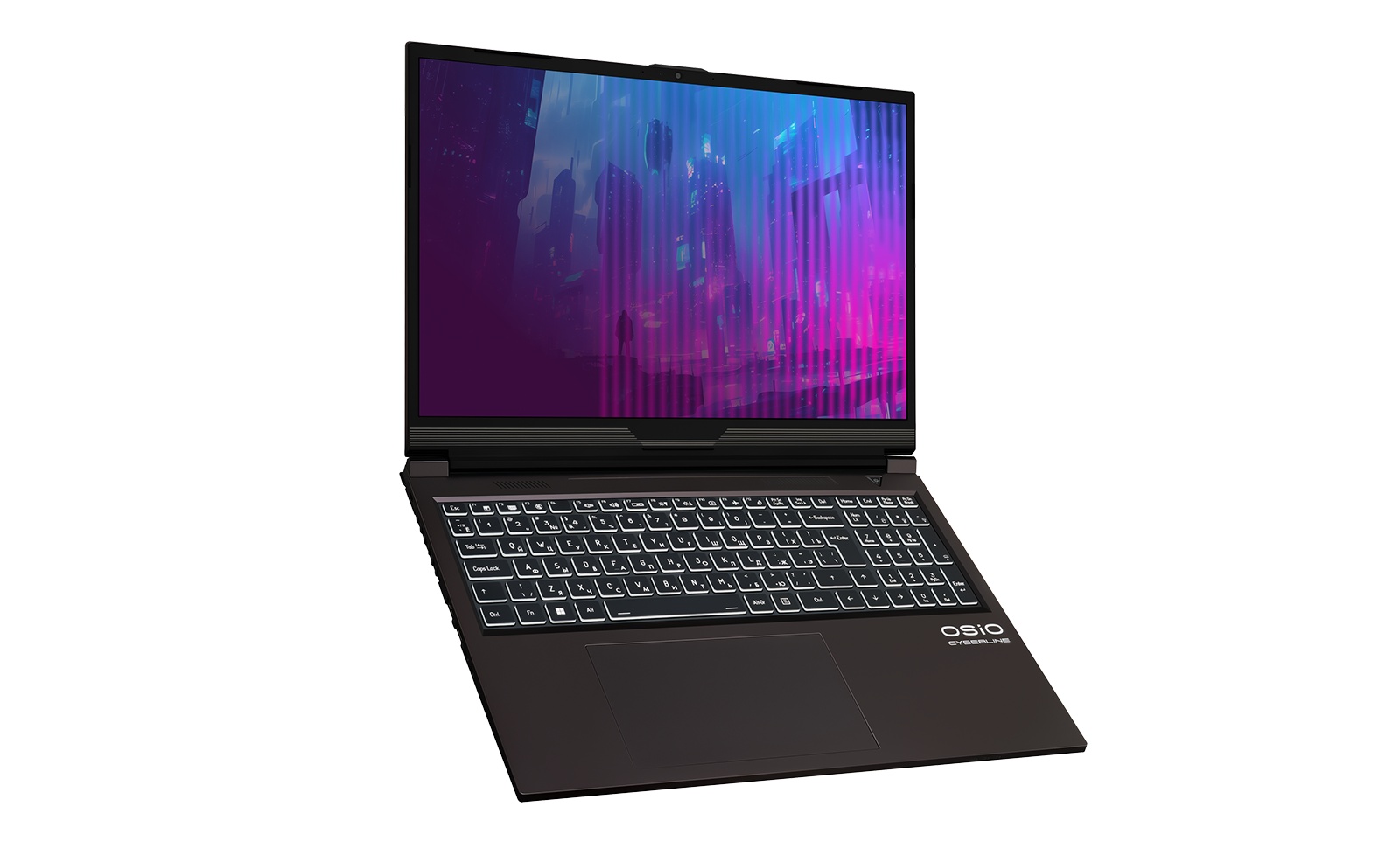 Ноутбук Osio CyberLine C160i-004 коричневый Core i7 12650H 16Gb SSD512Gb NVIDIA GeForce RTX4060 8Gb