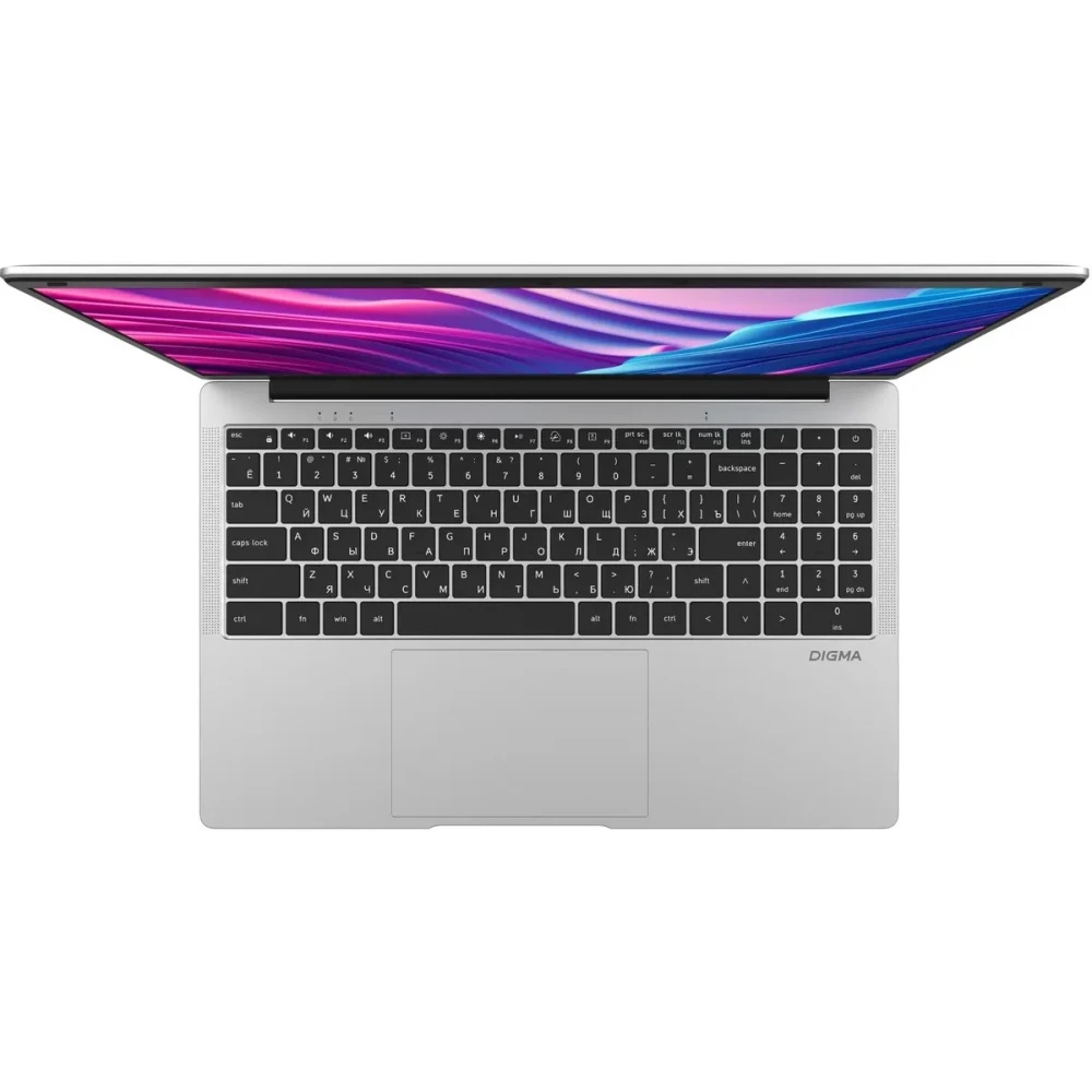 Ноутбук 15.6" IPS FHD DIGMA EVE C5403 silver (Cel N4020/4Gb/128Gb SSD/VGA int/W11Pro) (DN15CN-4BXW02