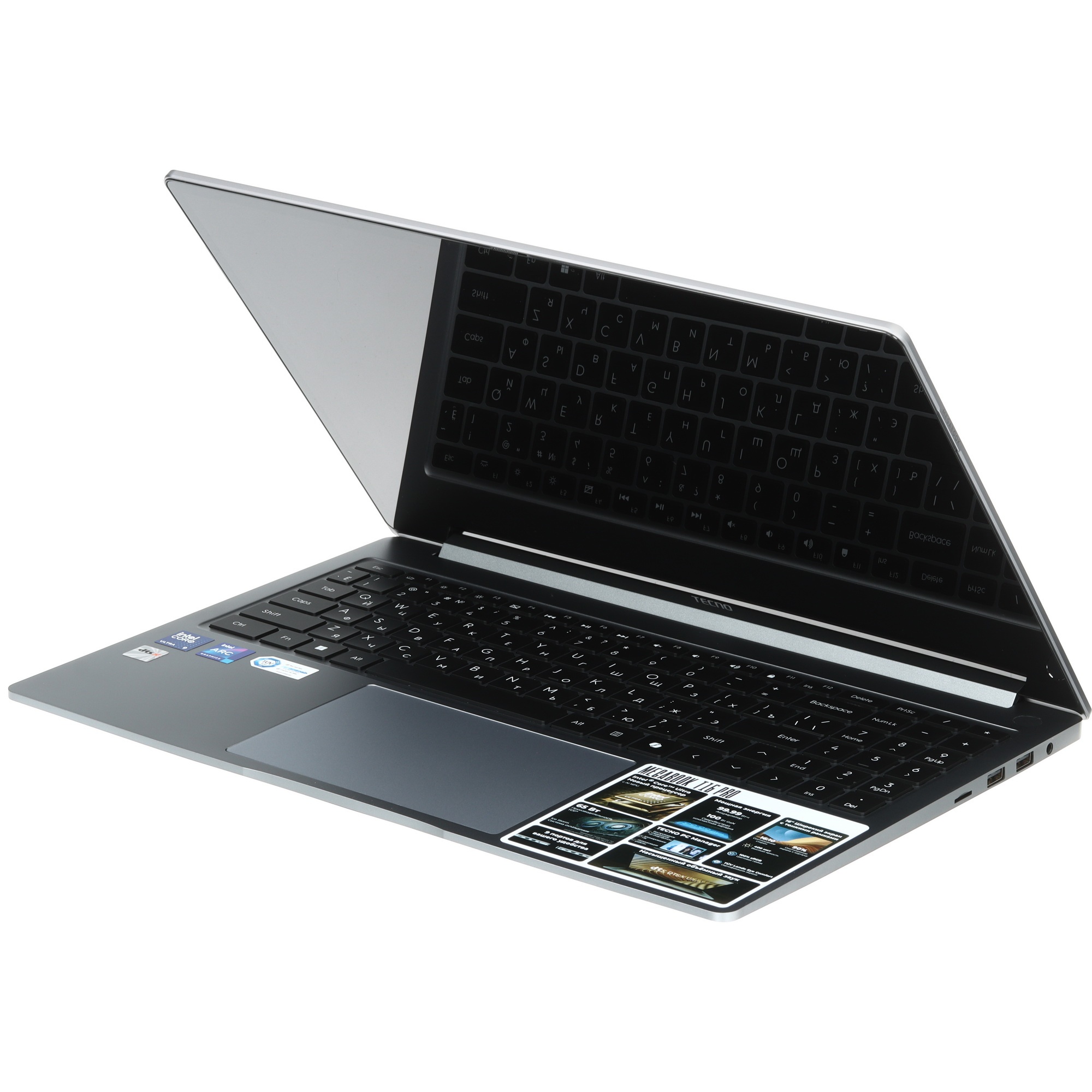 Ноутбук Tecno MegaBook T16MA Pro Core Ultra 9 185H 32Gb SSD1Tb Intel Arc 16" IPS WQXGA (2560x1600) W