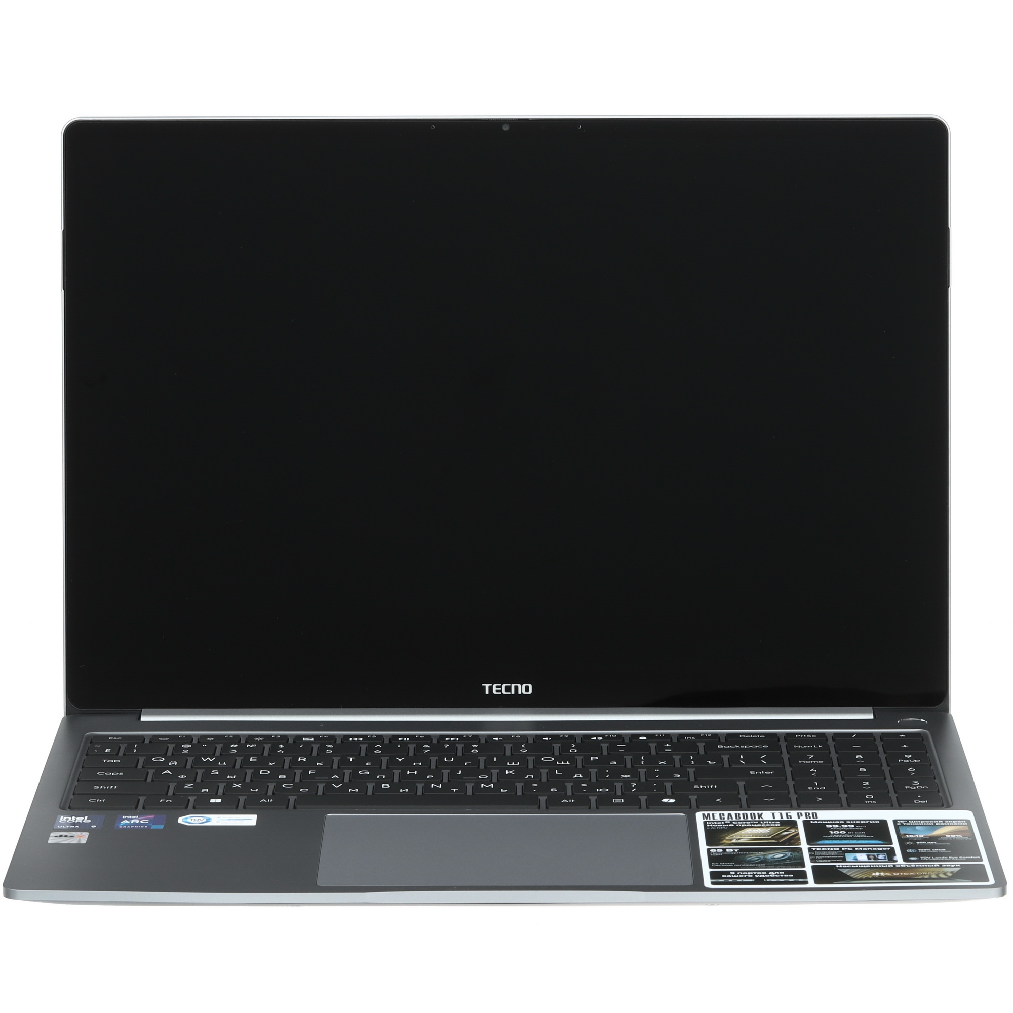 Ноутбук Tecno MegaBook T16MA Pro Core Ultra 9 185H 32Gb SSD1Tb Intel Arc 16" IPS WQXGA (2560x1600) W