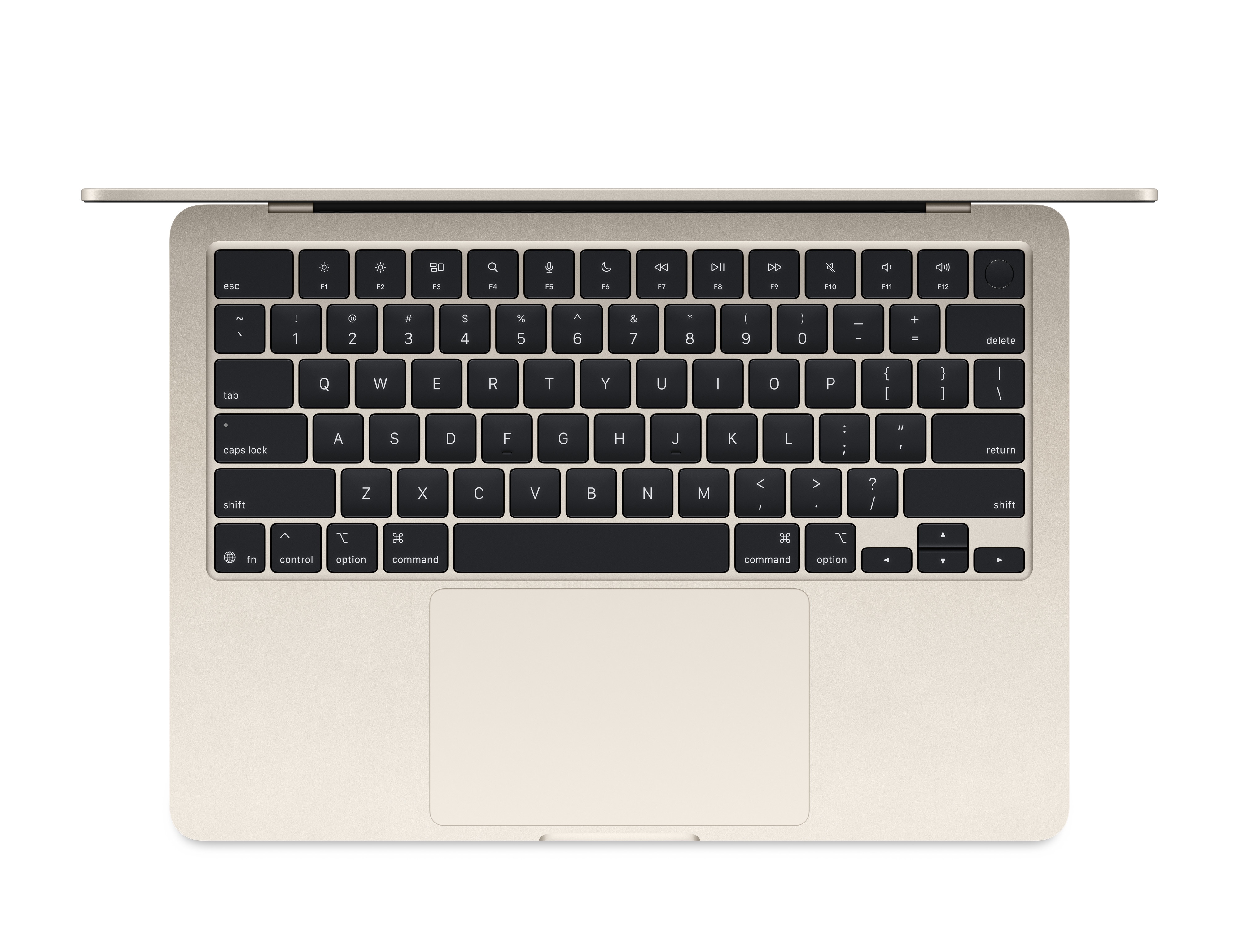 Ноутбук 13-inch MacBook Air: Apple M2 with 8-core CPU, 8-core GPU/16Gb/256GB SSD - Starlight/EN