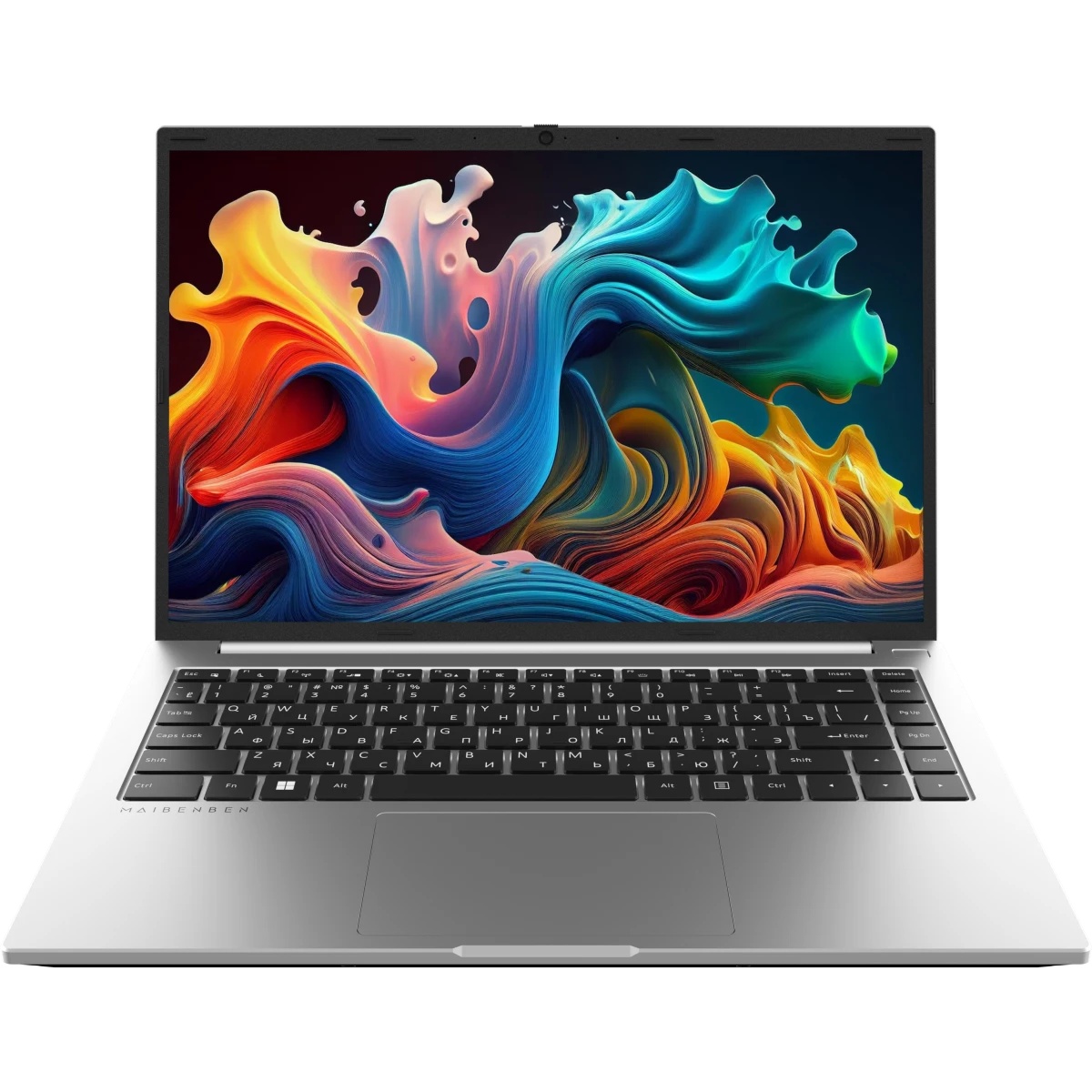 Ноутбук Maibenben S14B-R560UM 14.5" QHD AMD R5-6600H, 8Gb, 512Gb SSD, Linux, серебристый