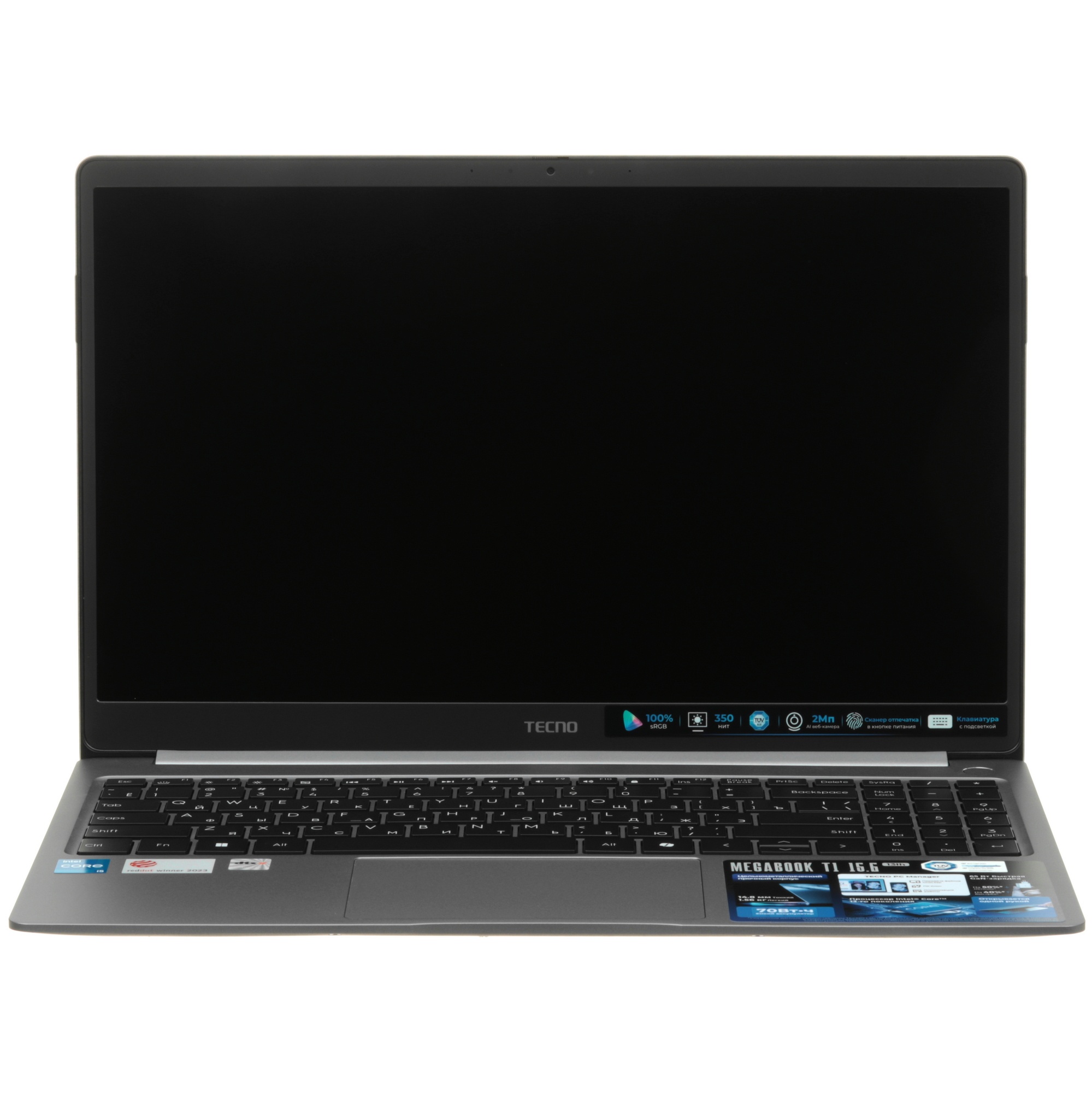 Ноутбук Tecno MegaBook T15RA Core i5 13420H 16Gb SSD512Gb Intel UHD Graphics 15.6" IPS FHD (1920x108