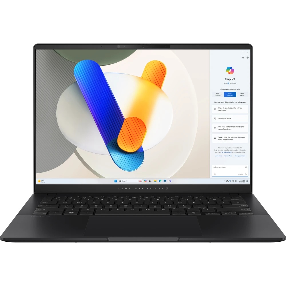Ноутбук Asus VivoBook S14 OLED M5406NA-QD109 Ryzen 5 7535HS 16Gb SSD1Tb AMD Radeon 14" OLED WUXGA (1