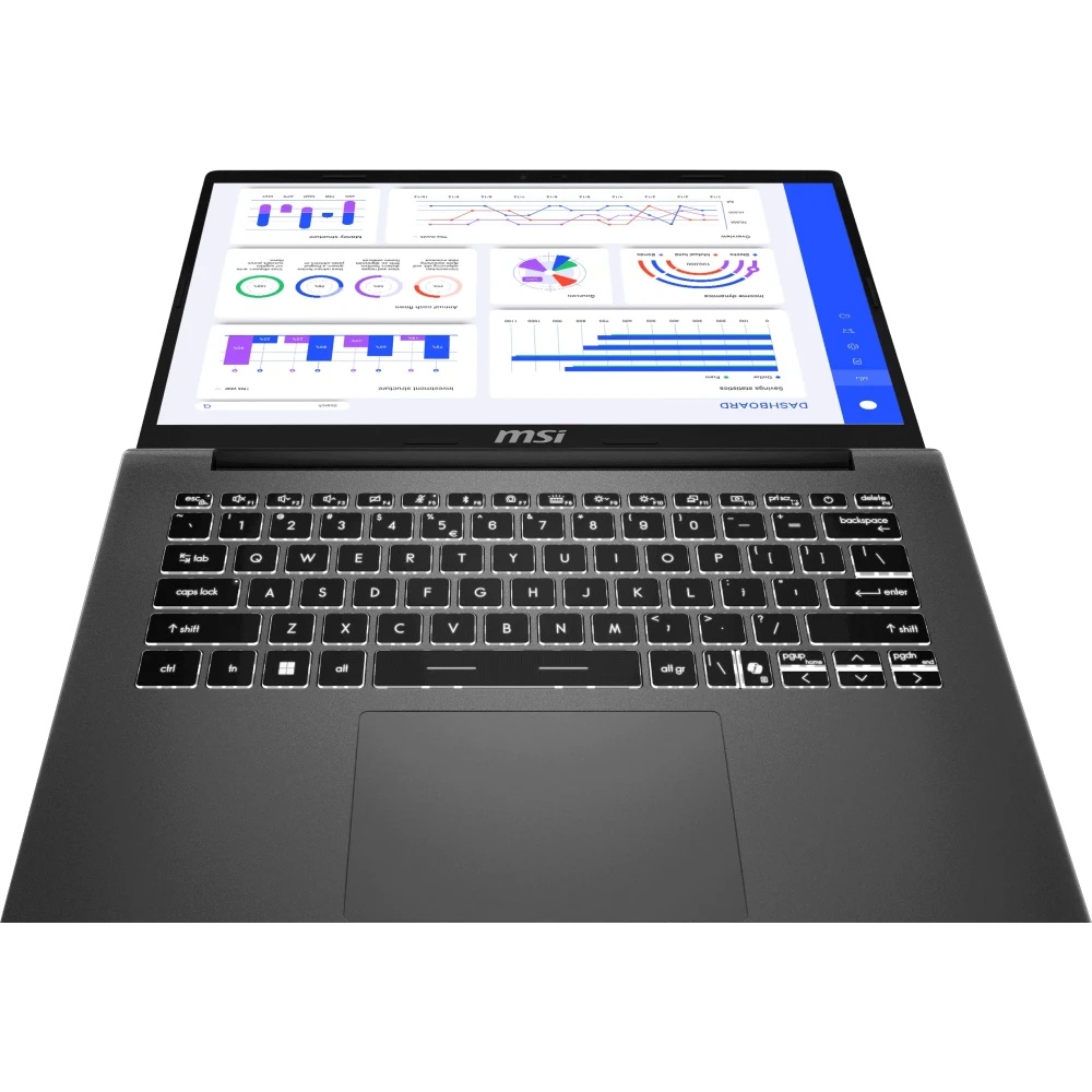 Ноутбук MSI Modern 14 F13MG-207RU 14" IPS FHD/Core i7-1355U/16Gb/512Gb/Iris Xe graphics/Win11/Gray