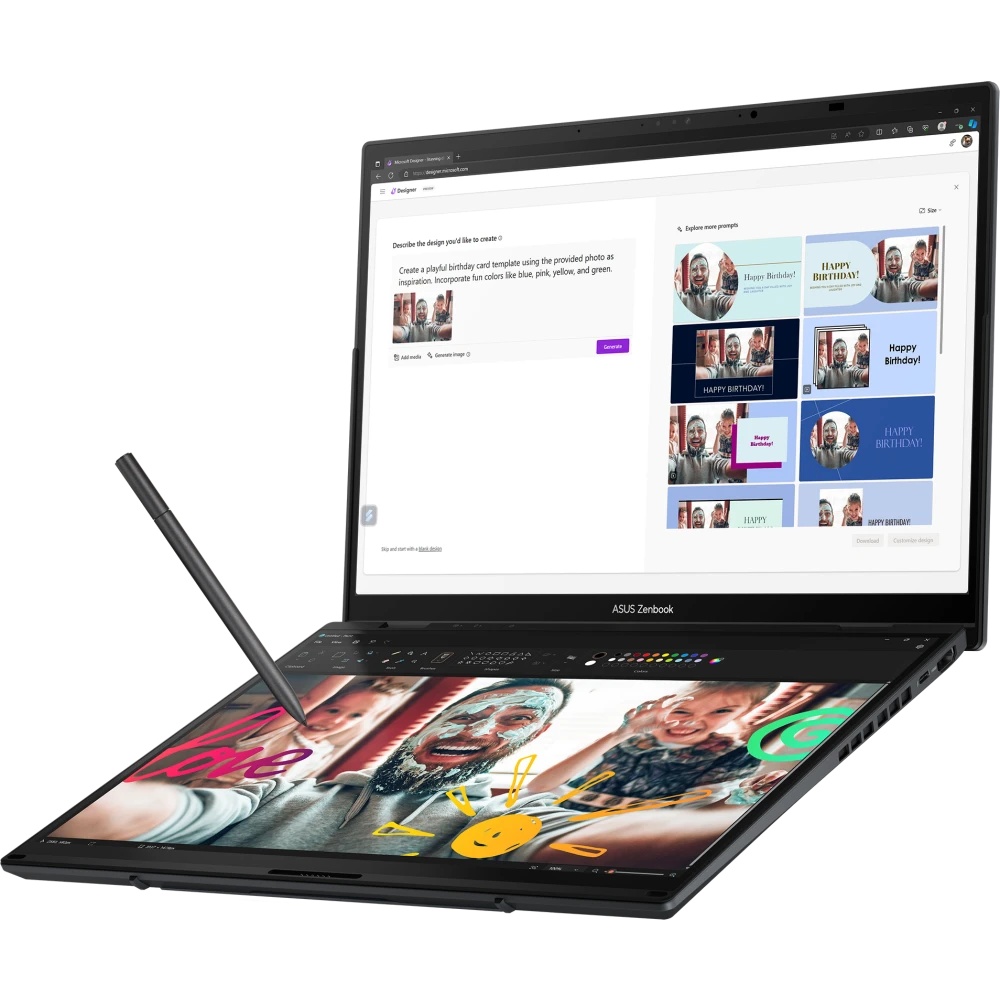 Ноутбук ASUS UX8406CA-QL211X Duo Touch 14+14"(1920x1200 + 1920x1200 OLED 16:10)/Touch/Intel Core Ult