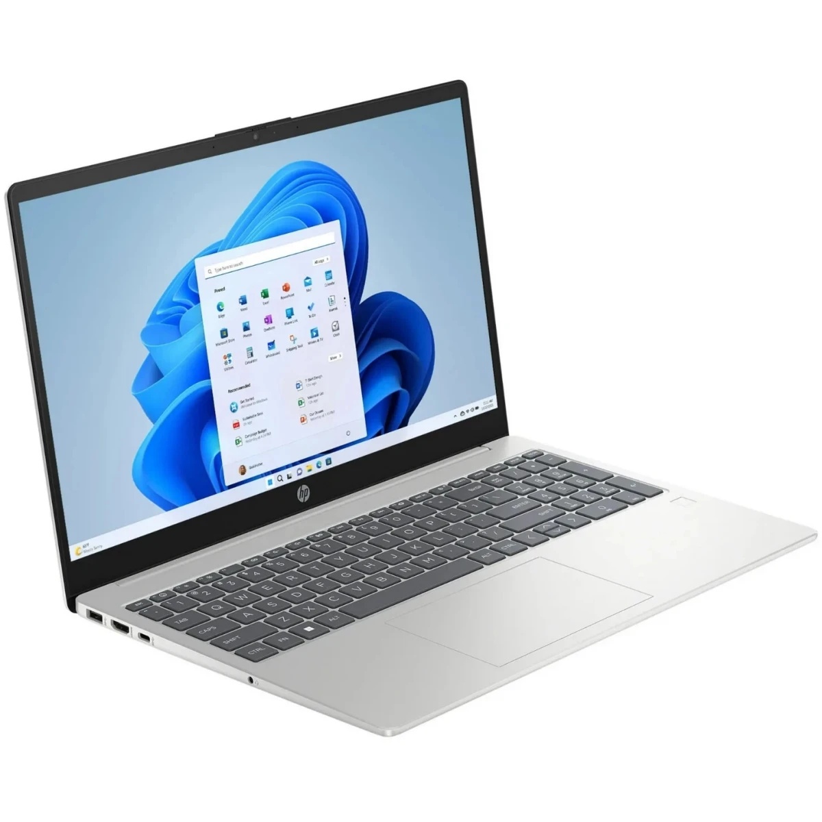 Ноутбук HP15 15-fd0131wm 15.6" FHD IPS, Intel Core i3-N305, 8Gb, 256Gb SSD, Win11 Home (ENG), серебр