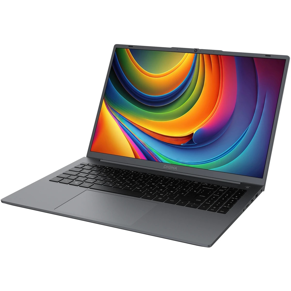 Ноутбук Digma EVE C5805 темно-серый N100 8Gb SSD256Gb Intel UHD Graphics 16" IPS WUXGA (1920x1200) W