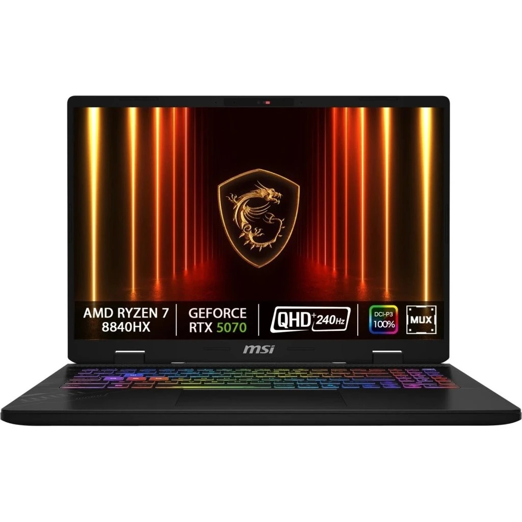 Ноутбук MSI Crosshair A16 HX D8WGKG-078XRU AMD Ryzen 7 8840HX/32Gb/SSD1Tb/RTX5070 8Gb/16"/IPS/WQXGA/