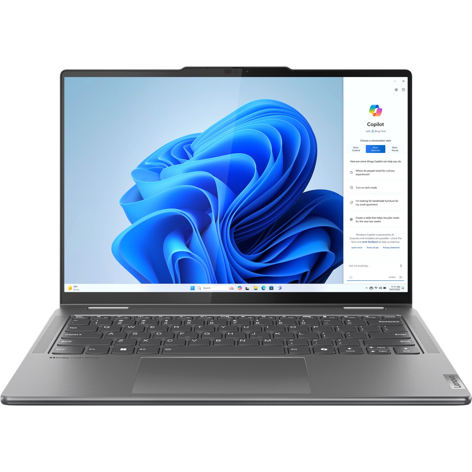Ноутбук Lenovo Yoga 7 2-in-1 14IML9 14" OLED Touch/Intel Core Ultra 5 125H 1.2Ghz/16384Mb/512SSDGb/n