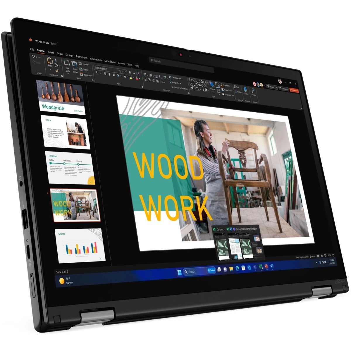 Ноутбук ThinkPad L13 2-in-1 Gen 5 13.3" WUXGA (1920x1200) Touch IPS 300N, Ultra 7 155U, 16GB LPDDR5,