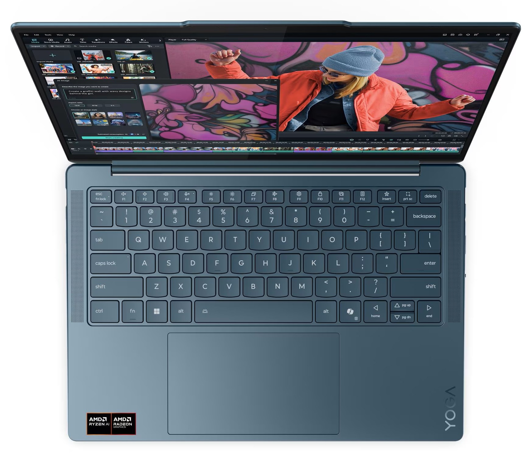 Ноутбук Lenovo Yoga Slim7 14AKP10 Ryzen AI 5 340 16Gb SSD1Tb AMD Radeon 840M 14" OLED 2.8K (2880x180