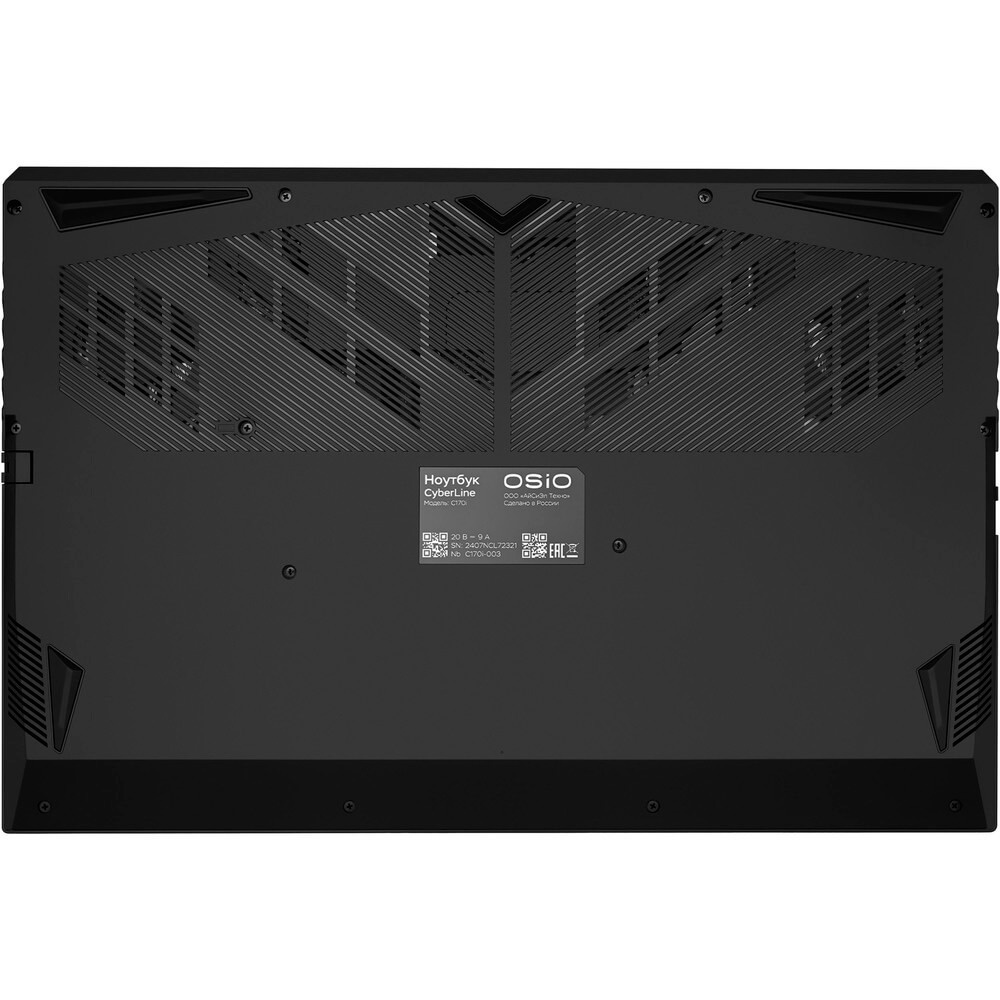 Ноутбук Osio CyberLine C170i-001 темно-серый Core i5 12600H 16Gb SSD512Gb NVIDIA RTX 3050 6Gb 17.3"