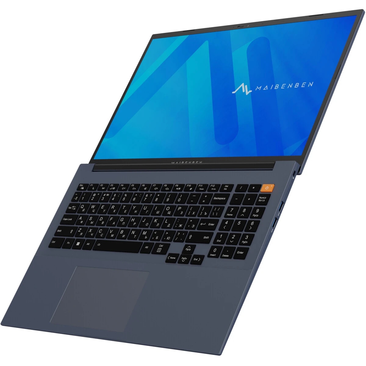 Ноутбук Maibenben M16C-R576UM 16" WUXGA IPS, AMD R5-7640HS, 16Gb, 512Gb SSD, Linux, синий