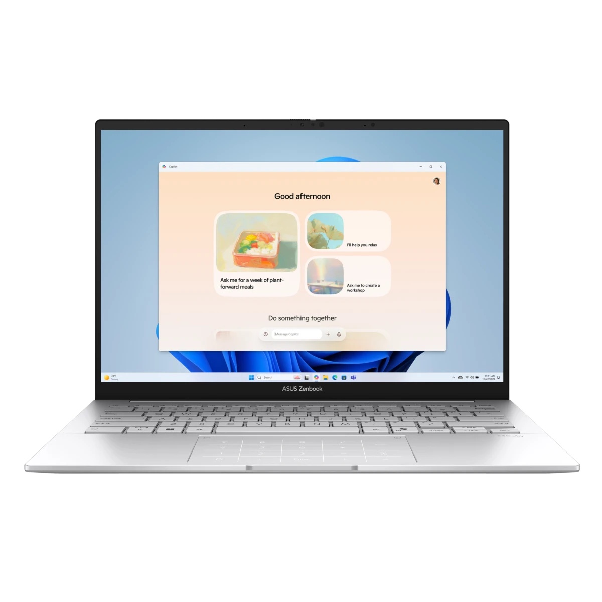 Ноутбук ASUS Zenbook 14 UX3405CA-PP642 90NB14W2-M00Y50 Silver 14" OLED Ultra 9 285H / 32Gb / SSD 512