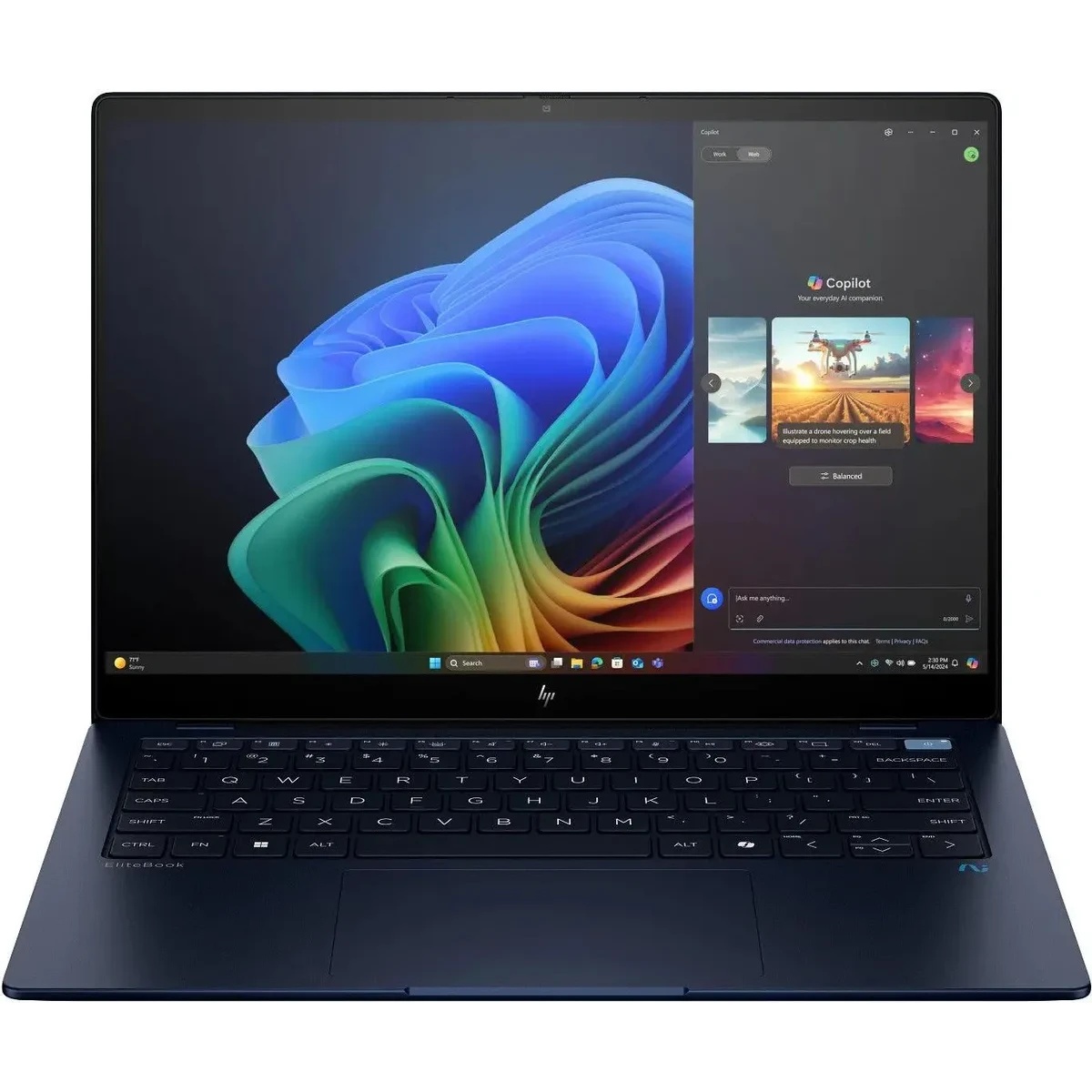 Ноутбук HP EliteBook Ultra G1q8 Snapdragon X Plus X1P-42-100 16Gb SSD512Gb Intel Arc 14" WUXGA (2240