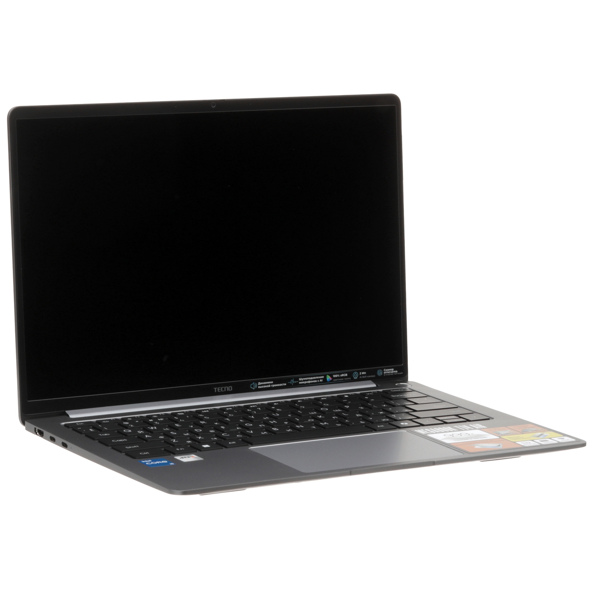 Ноутбук Tecno MegaBook T14RA Air Core i5 1334U 16Gb SSD1Tb Intel Iris Xe graphics 14" IPS WUXGA (192