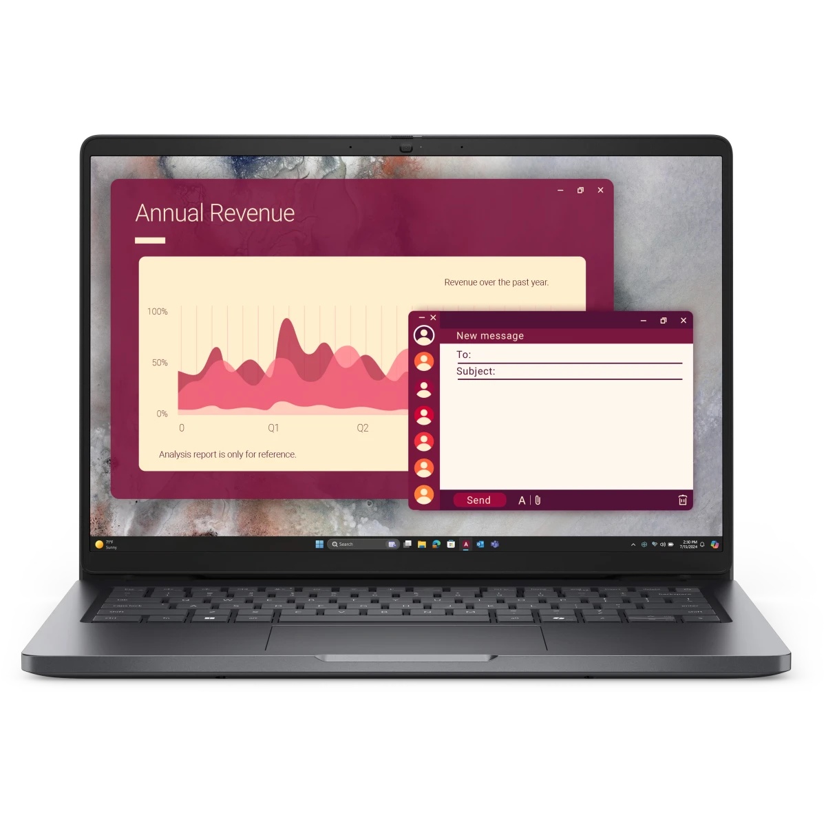 Ноутбук Dell Pro 14 Core Ultra 7 255U 16Gb SSD512Gb Intel Graphics 14" WVA FHD+ (1920x1200) Linux gr